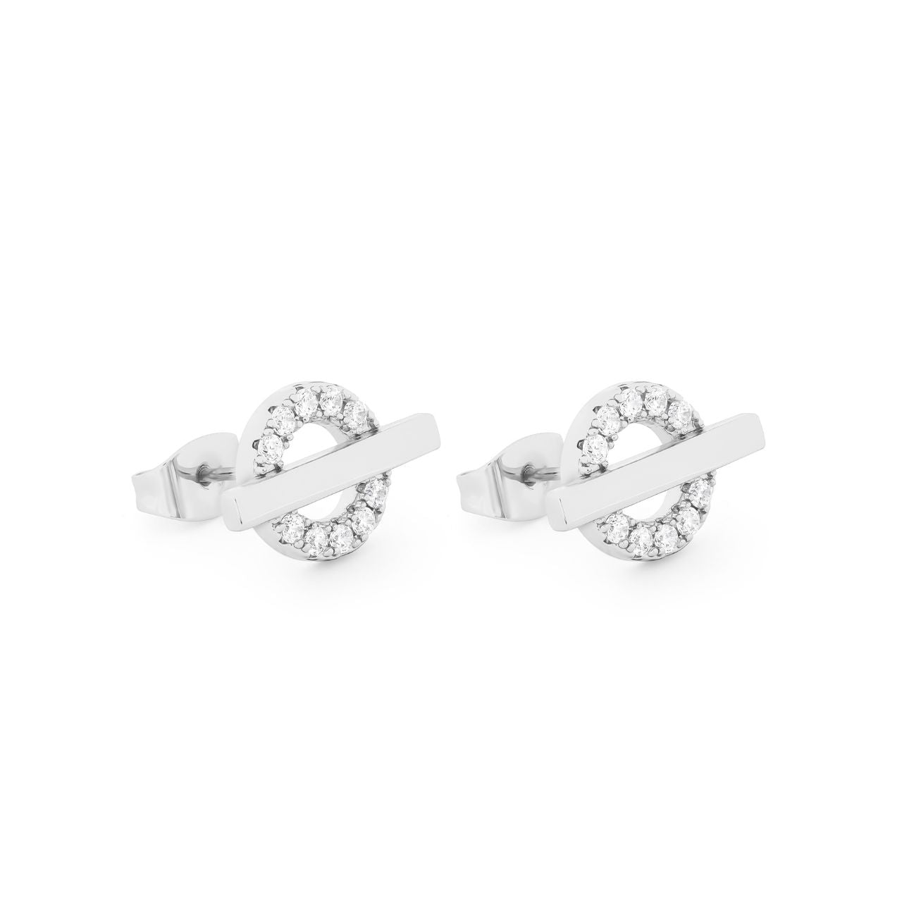 T bar store stud earrings