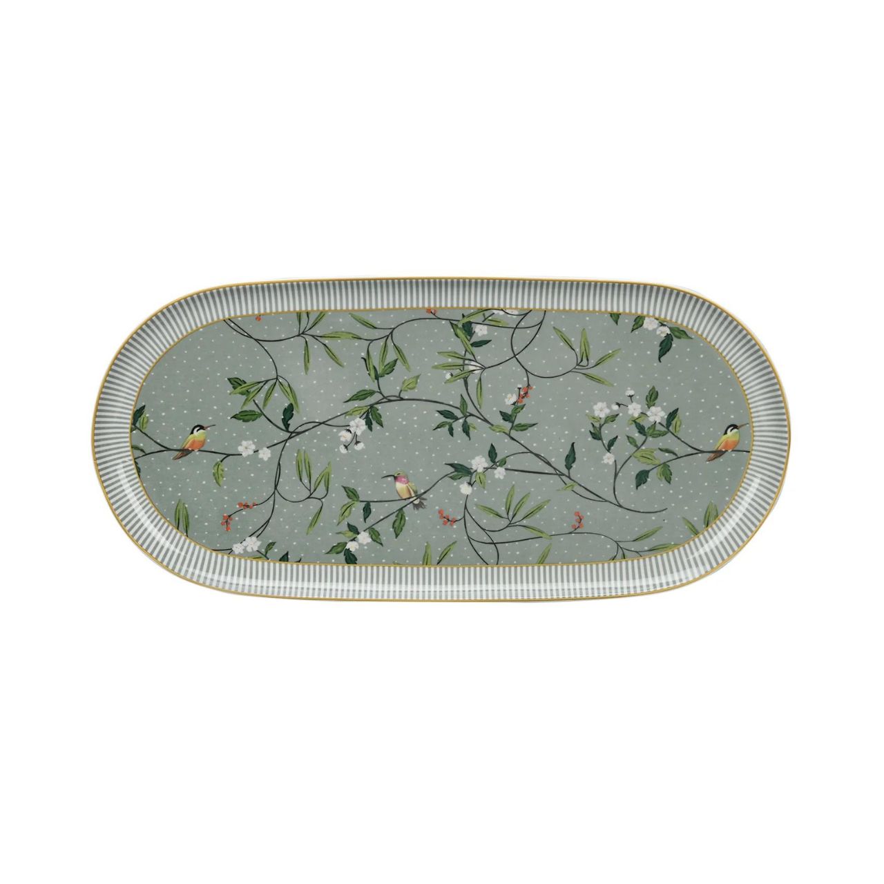 Alice Bell Set of 2 Platters by Mindy Brownes  Add an elegant touch to your tea service with the Mindy Brownes Alice Bell Collection Set of 2 Platters. This set features Platters with an ornate design. 