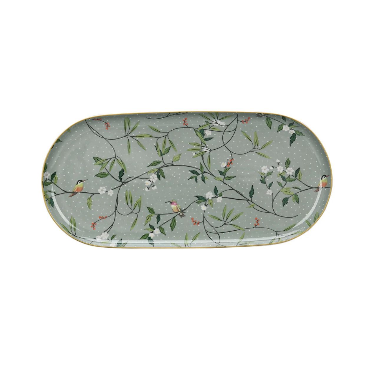 Alice Bell Set of 2 Platters by Mindy Brownes  Add an elegant touch to your tea service with the Mindy Brownes Alice Bell Collection Set of 2 Platters. This set features Platters with an ornate design. 