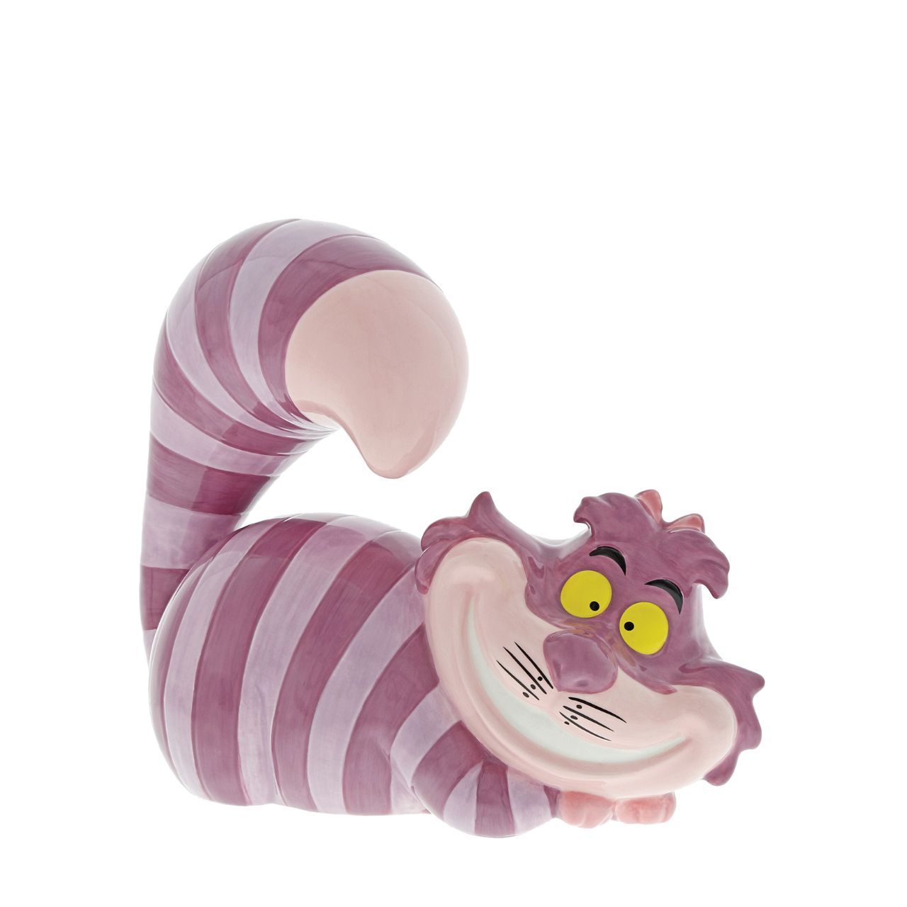 Disney Twas Brillig Cheshire Cat Money Bank  Twas Brillig is a short song featured in the 1951 Disney feature film, Alice in Wonderland, it is sung by the Cheshire Cat. This iconic song is definitely true when you are saving in this Cheshire Cat Money Bank. Enchanting Disney Money Banks are unique and make the perfect magical gift for any occasion.