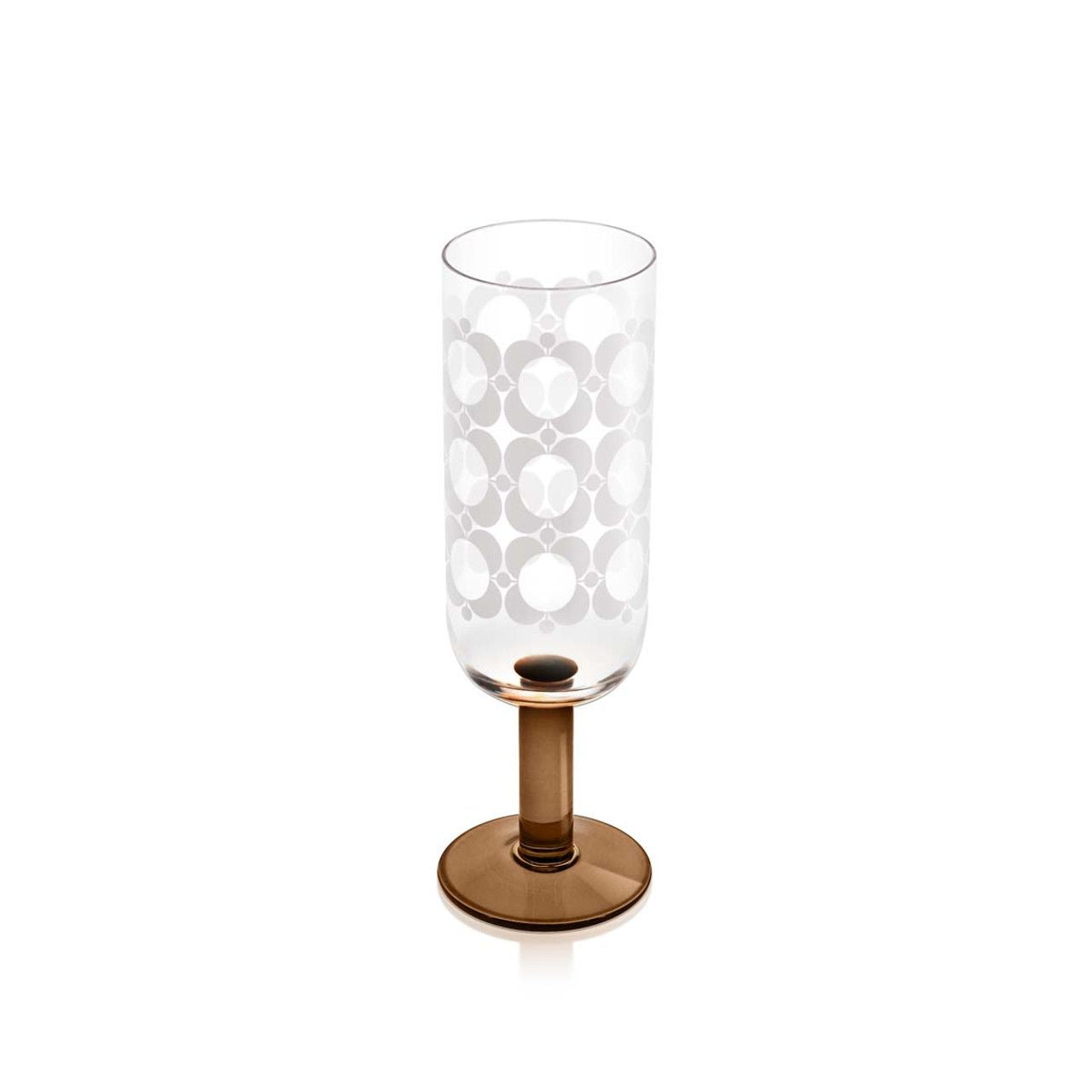 This set of four Champagne Glass has the classic atomic flower pattern etched into the glass. The perfect retro finish to any table setting.