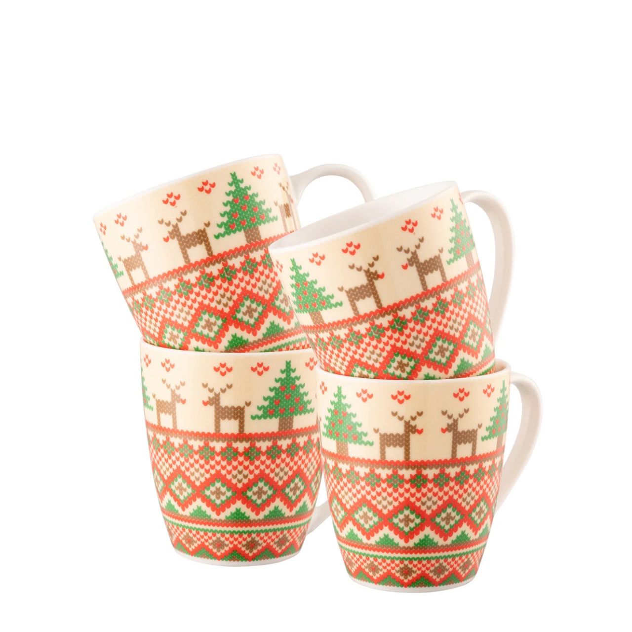 Christmas jumper tableware takes its inspiration from the fun festive patterns found on Christmas jumpers, sweaters and scarves. It reminds us of the cosy comfort of Christmas past, and the joyful Christmas parties with friends and family.