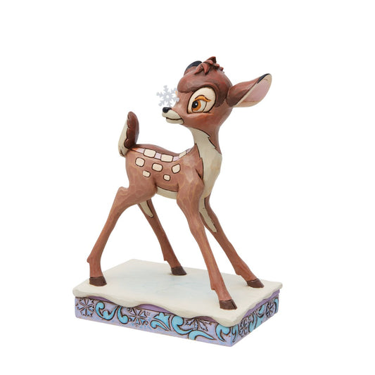 Disney's Bambi is perfect for Christmas. Designed by award winning artist Jim Shore, they have the sweetest little snowflake balanced on the end of their nose. Hand crafted from high quality cast stone and hand painted, this is the ideal gift for any Disney collector.