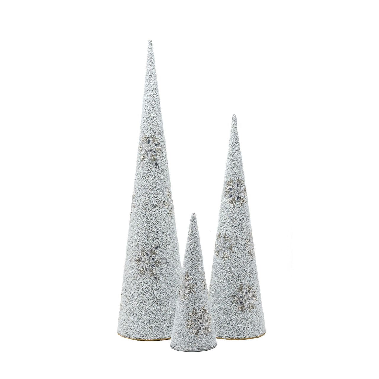 Its large size makes it a striking focal point on mantels, shelves, or as a centrepiece on tabletops. Whether displayed alone or alongside other decorations, this cone tree brings a touch of holiday cheer to any space.