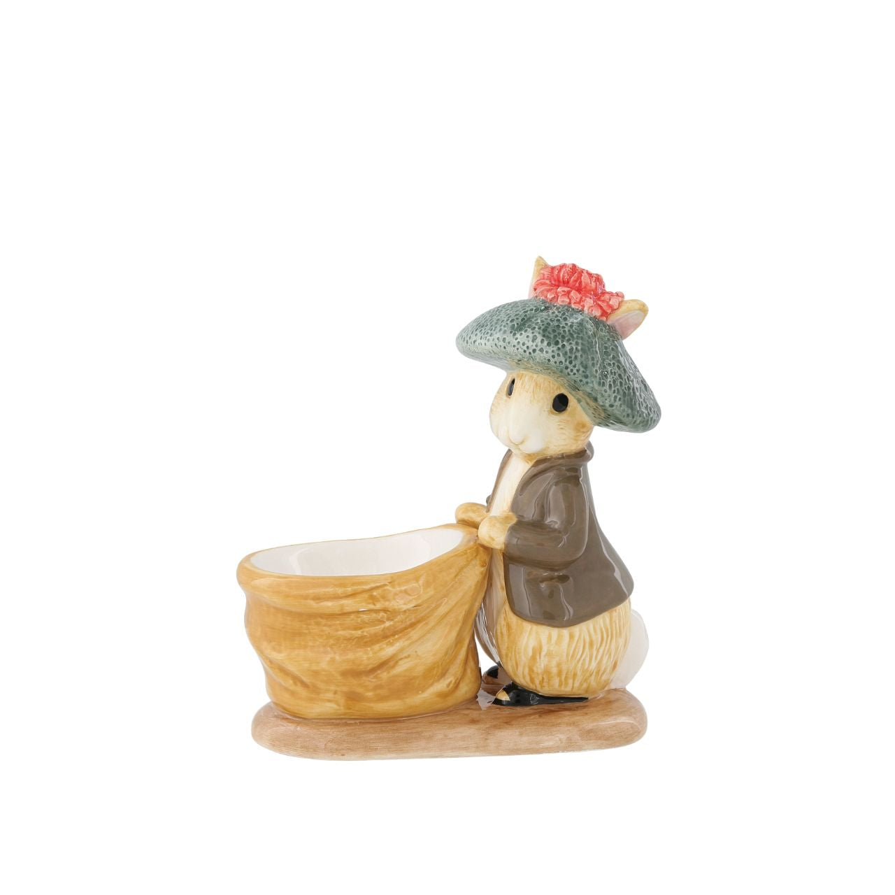 Serve your morning eggs in style with our unique and charming Jemima Puddle-duck egg cup, because regular egg cups aren't all they're cracked up to be... This beautiful Beatrix Potter egg cup has been made from sturdy ceramic and makes the ideal? Collector's piece or gift. 