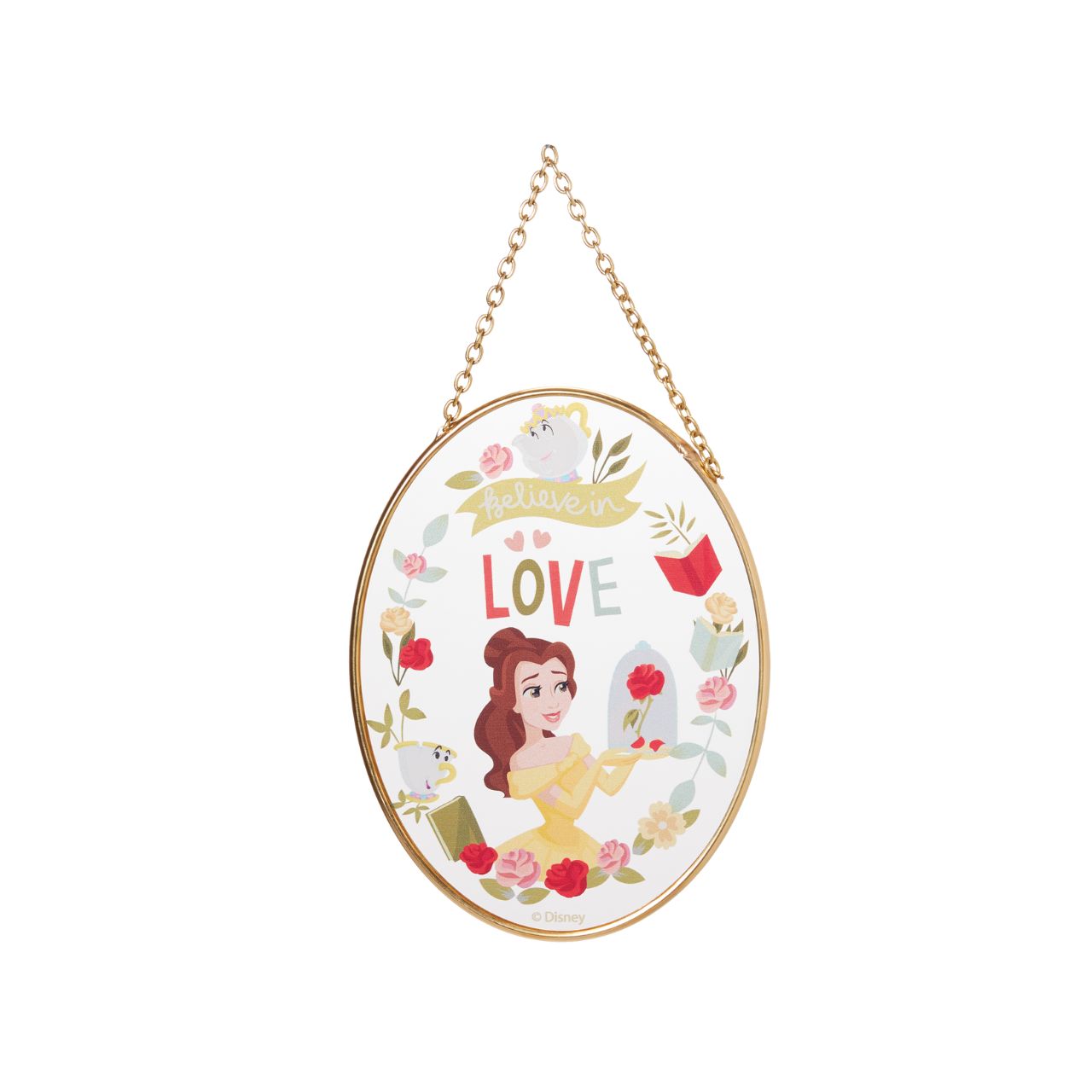 Illuminate your garden with the Belle Suncatcher by Disney garden. Featuring the beloved Beauty and the Beast princess, this charming suncatcher dazzles in the sunlight, adding a touch of enchantment to any outdoor space. Ideal for Disney fans and garden enthusiasts, it brings a magical sparkle to your view.