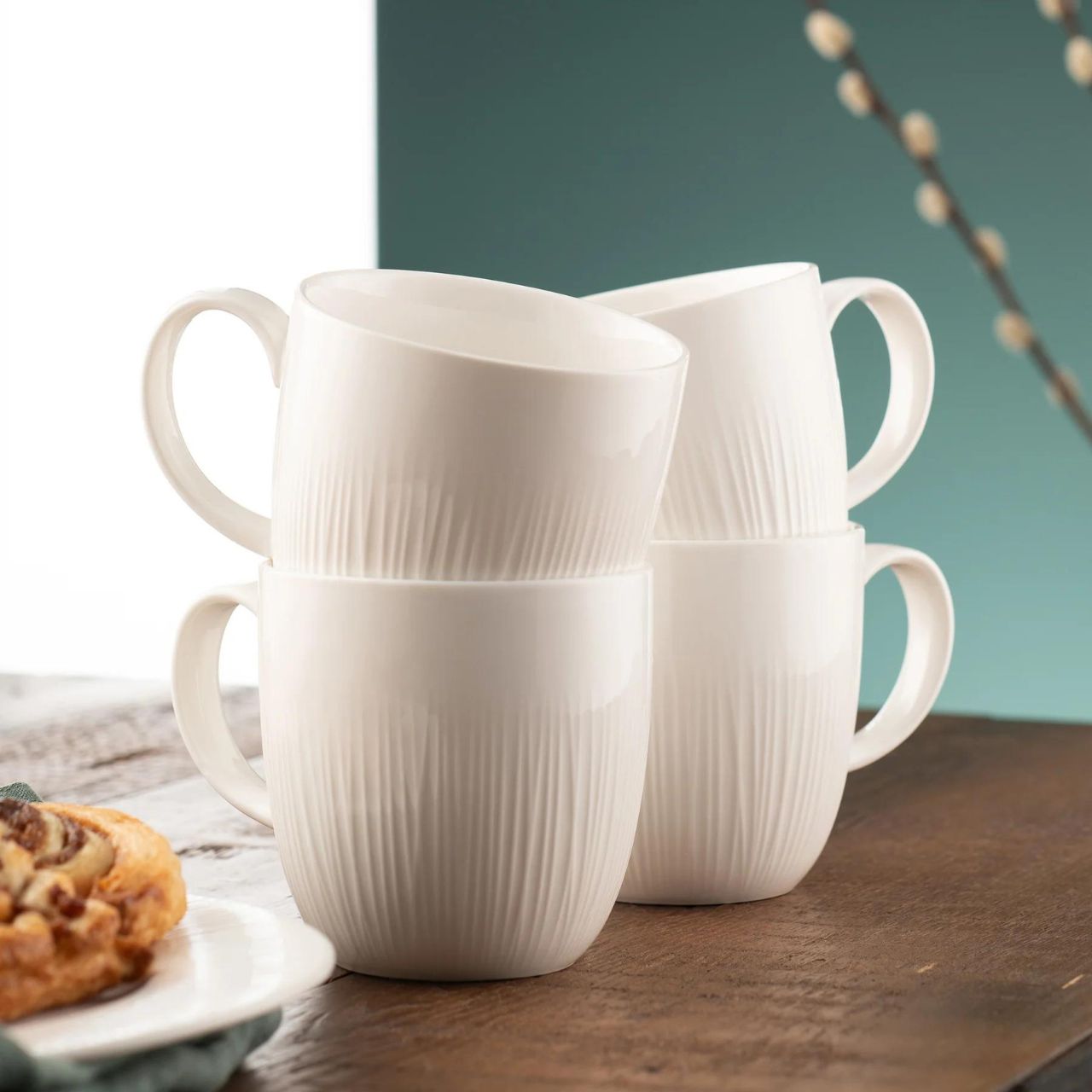 The Erne tableware collection is crafted from crisp white porcelain, featuring a subtle linear pattern inspired by the banks of the Lough Erne. A simple and striking collection, Erne is ideal for elegant celebrations yet practical and perfect for everyday use. This timeless design will appeal to both contemporary minimalist tastes or more traditional sensibilities, merging seamlessly into your home and style. 