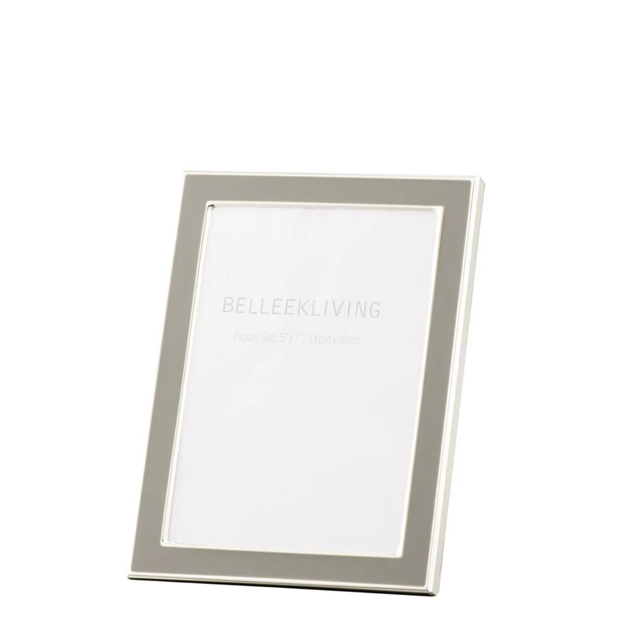 Our new Belleek Living Frames are made of moulded steel and are electroplated to create a shiny silver finish. &nbsp;The black backing board slides into the frame and is covered in a soft flock material. Perfect for gifting or displaying images of your loved ones.