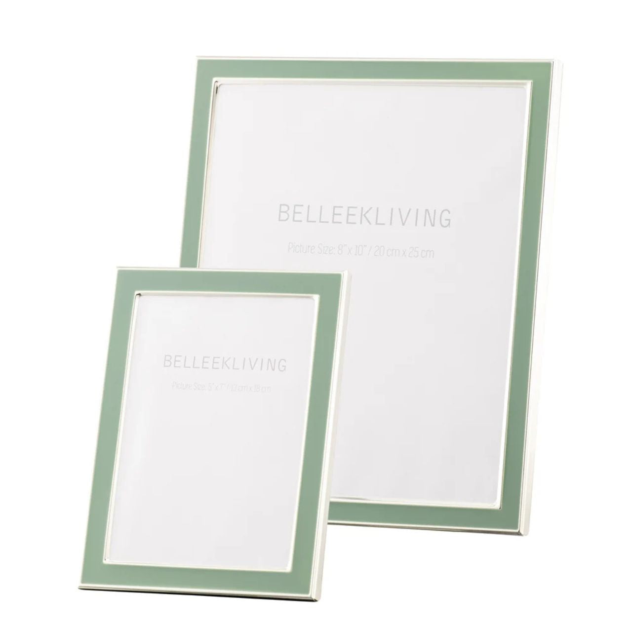 Our new Belleek Living Frames are made of moulded steel and are electroplated to create a shiny silver finish. &nbsp;The black backing board slides into the frame and is covered in a soft flock material. Perfect for gifting or displaying images of your loved ones.