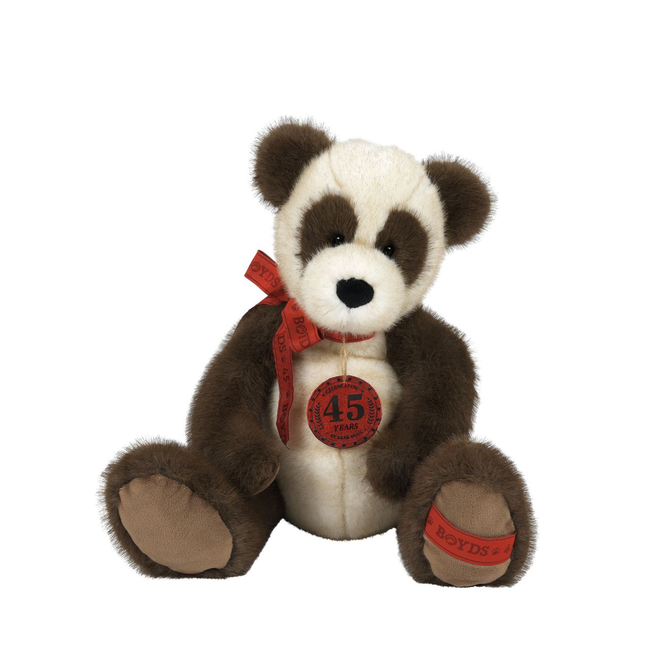 Adored by teddy bear lovers young and old, each Boyds Bears heirloom will paw prints on your heart. Anni Bearsley is part of the Boyds Bears 45th anniversary collection, adorned with a commemorative anniversary ribbon and badge.