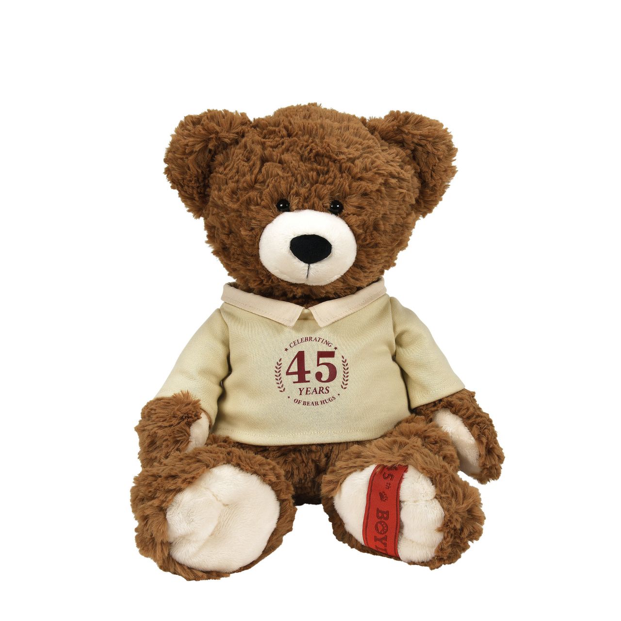 Adored by teddy bear lovers young and old, each Boyds Bears heirloom will paw prints on your heart. Chubs Beanster is part of the Boyds Bears 45th anniversary collection, dressed in a commemorative anniversary t-shirt.