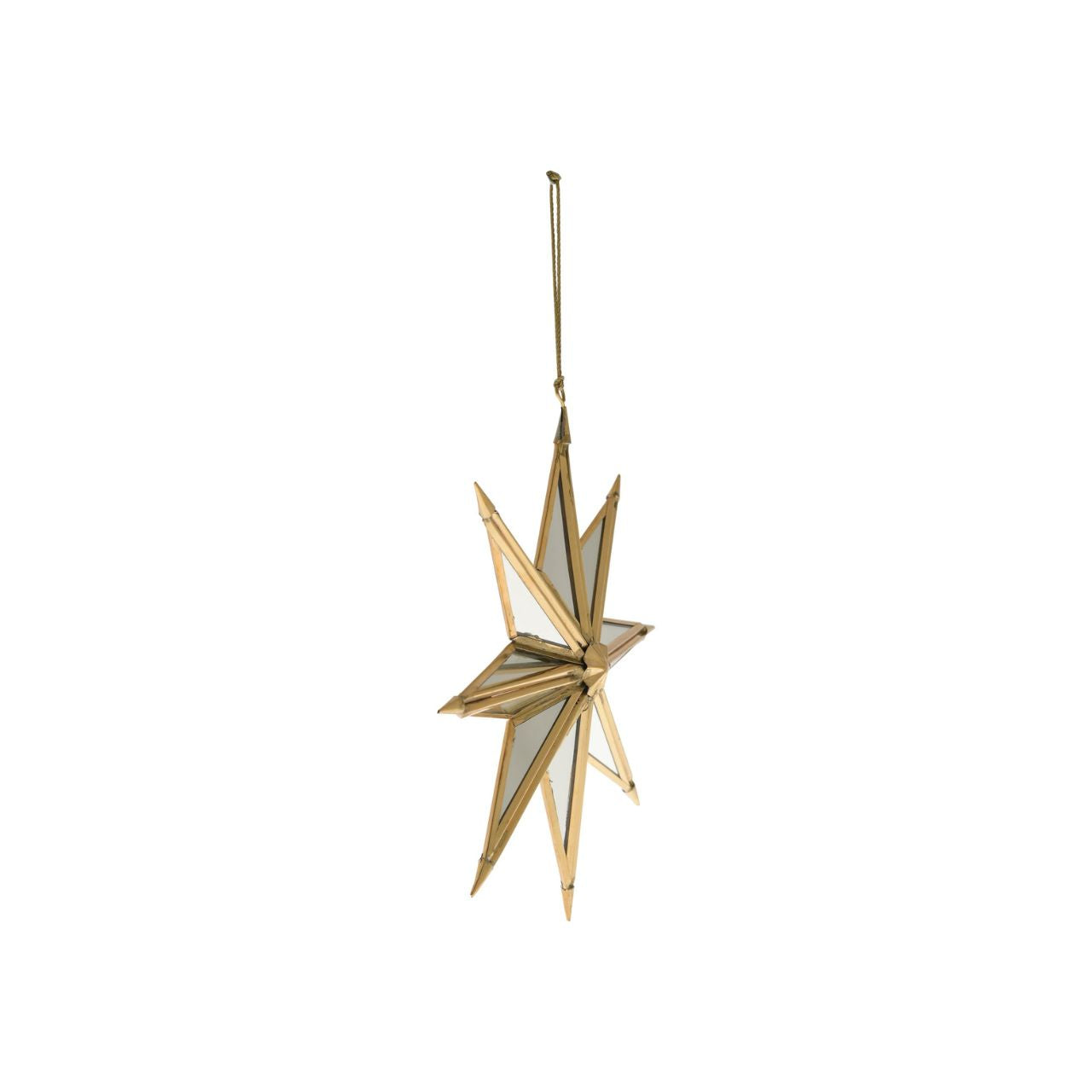 Celestial Gold Mirror Star Tree Decoration Large  A gold mirror star tree decoration by THE SEASONAL GIFT CO.  This gorgeous decoration will stand out amongst the branches on the Christmas tree.