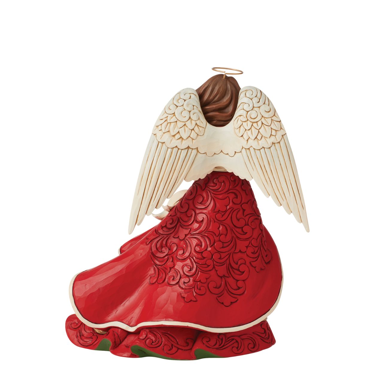 Heartwood Creek Christmas Angel Figurine  Celebrate Christmas this year with this beautiful Heartwood Creek collection figurine by Jim Shore. This beautiful hand crafted and hand painted Christmas Angel figurine would look beautiful in any home.