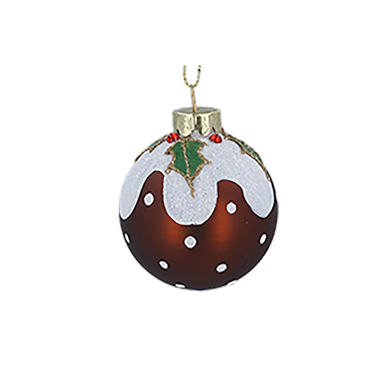 This 6cm Gisela Graham Christmas Baubles set features charming and festive Christmas Pudding designs. The perfect addition to your holiday décor, these baubles are sure to add a touch of warmth and nostalgia to your Christmas tree.