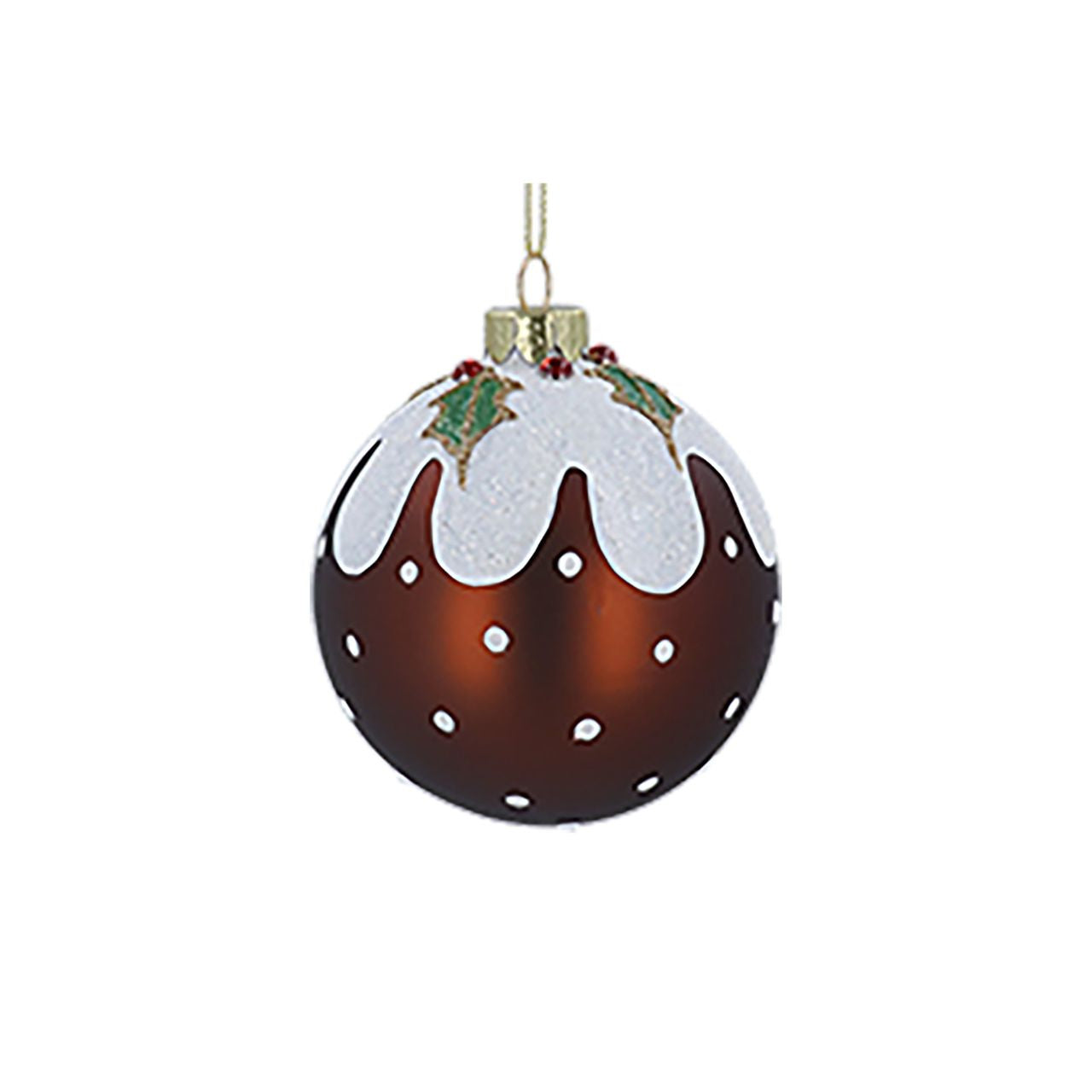 This 8cm Gisela Graham Christmas Baubles set features charming and festive Christmas Pudding designs. The perfect addition to your holiday décor, these baubles are sure to add a touch of warmth and nostalgia to your Christmas tree.