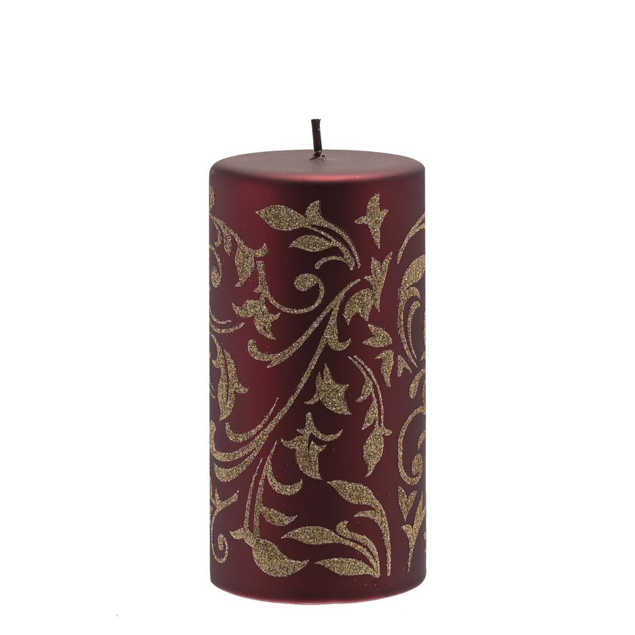 Large Gold Glitter Pillar Christmas Candle  A large gold glitter pillar candle by THE SEASONAL GIFT CO.  This glistening candle will help to create a magical Winter Wonderland at home this festive period.