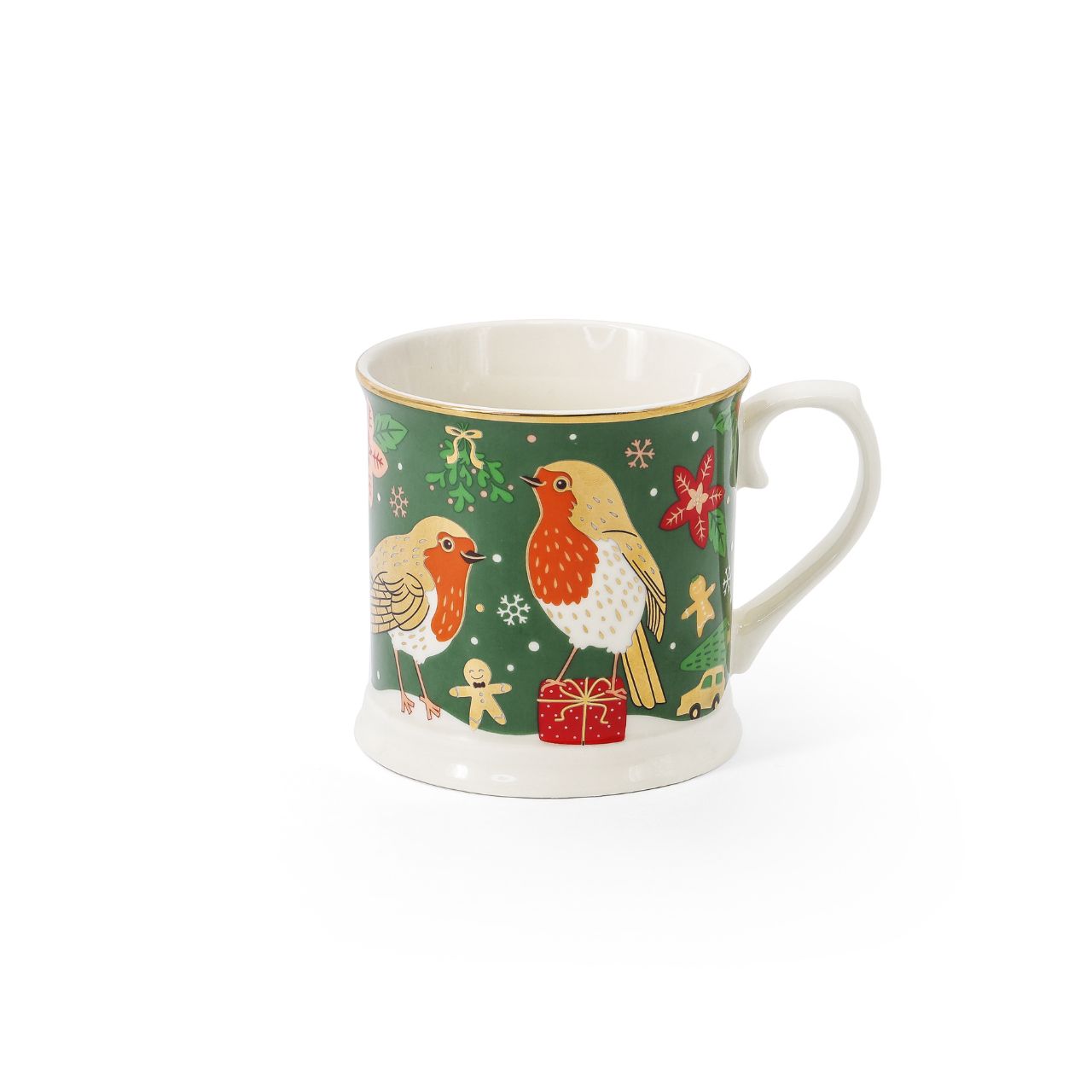 Christmas Wonderful Wishes & Christmas Robin Set of 2 Tankards by Tipperary   Tipperary presents a special Christmas set of two tankards, featuring a beautiful array of Christmas wishes and a festive robin design. Perfect for gifting and enjoying your favourite drinks this holiday season.