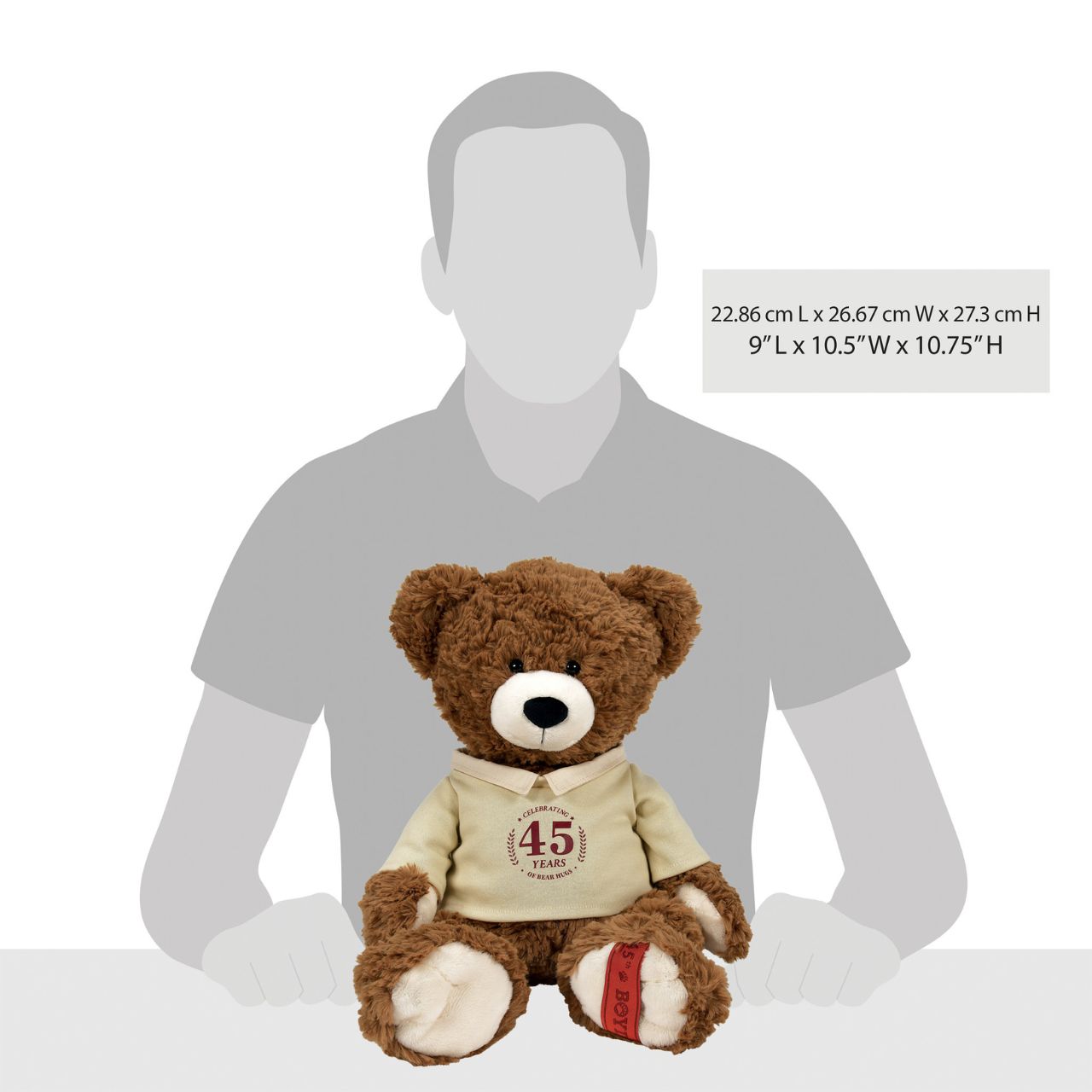 Adored by teddy bear lovers young and old, each Boyds Bears heirloom will paw prints on your heart. Chubs Beanster is part of the Boyds Bears 45th anniversary collection, dressed in a commemorative anniversary t-shirt.