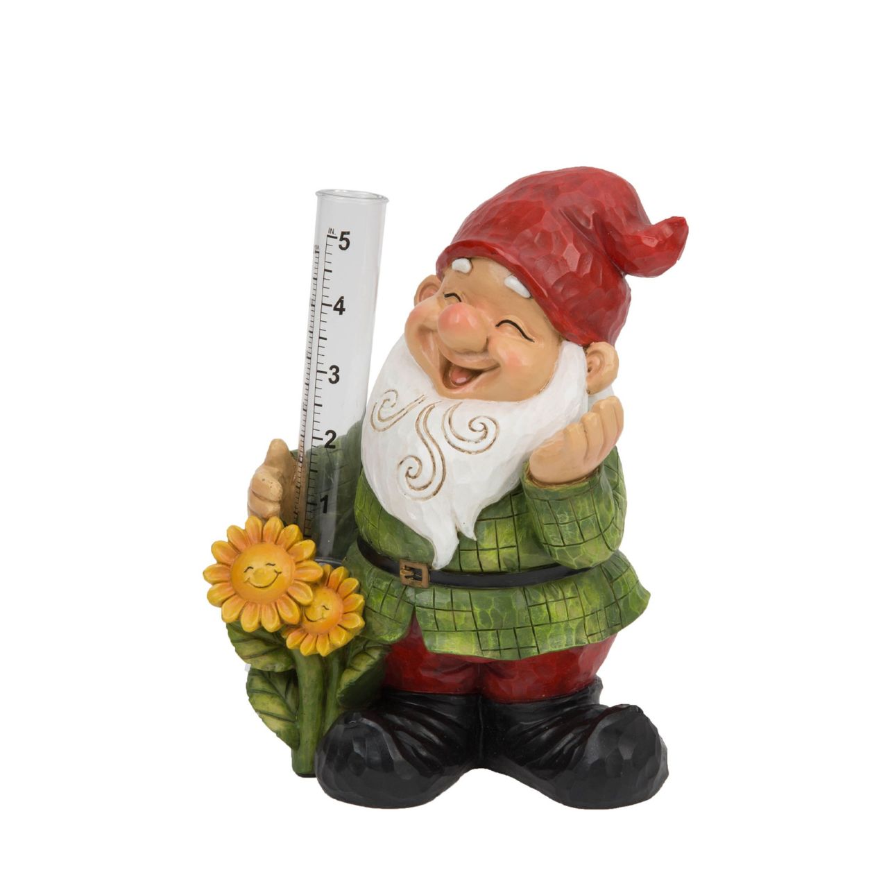 Country Living Garden Gnome With Sunflowers  Bring some rustic cheer to your outdoor living space with this charming hand painted gnome. From Country Living - bringing you closer to nature.