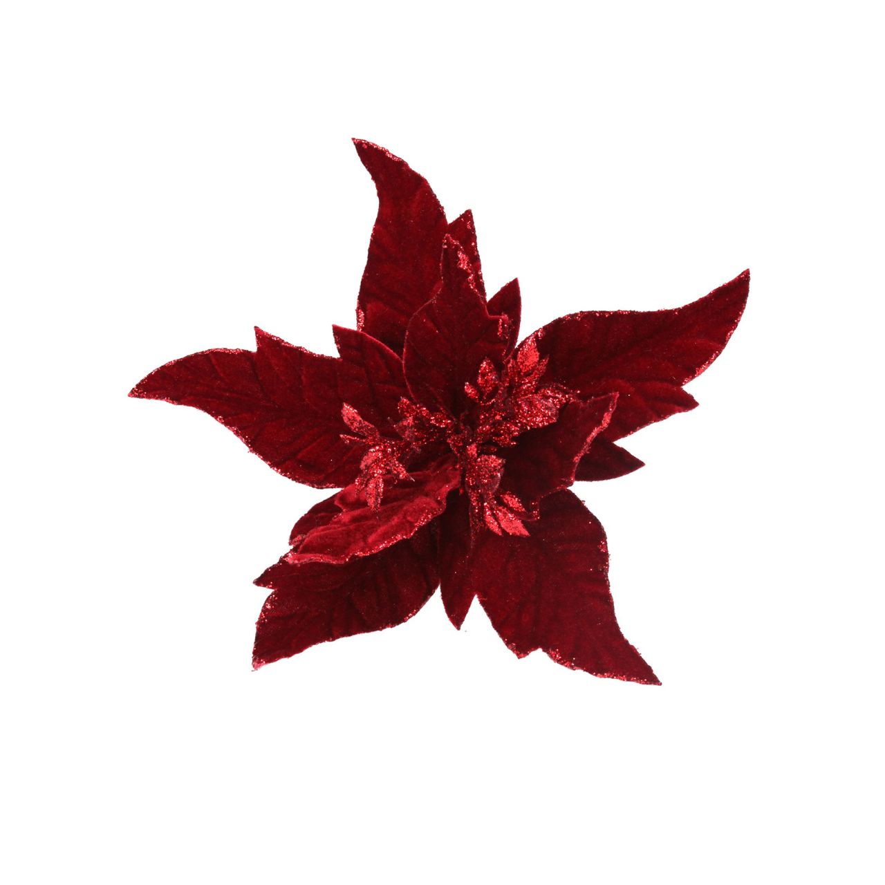 Expertly crafted by Gisela Graham, this Dark Red Poinsettia Christmas Clip on Flower adds a touch of elegance to your holiday décor. Made with durable materials, its vibrant colour and realistic design will bring the joy and beauty of a poinsettia to your home without the worry of wilting.