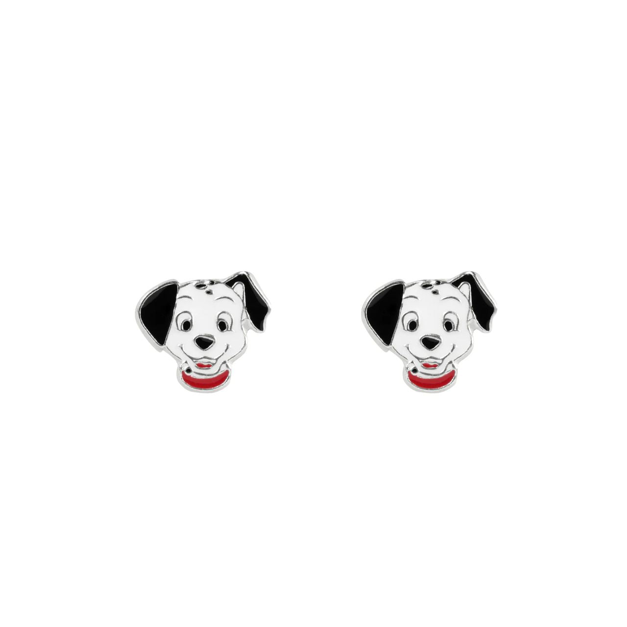 Introducing the Disney 101 Dalmatians Enamel Stud Earrings, featuring a unique enamel design inspired by the beloved animated film. These earrings add a touch of charm to any outfit, perfect for fans of the classic tale. Made with quality materials for long-lasting wear.