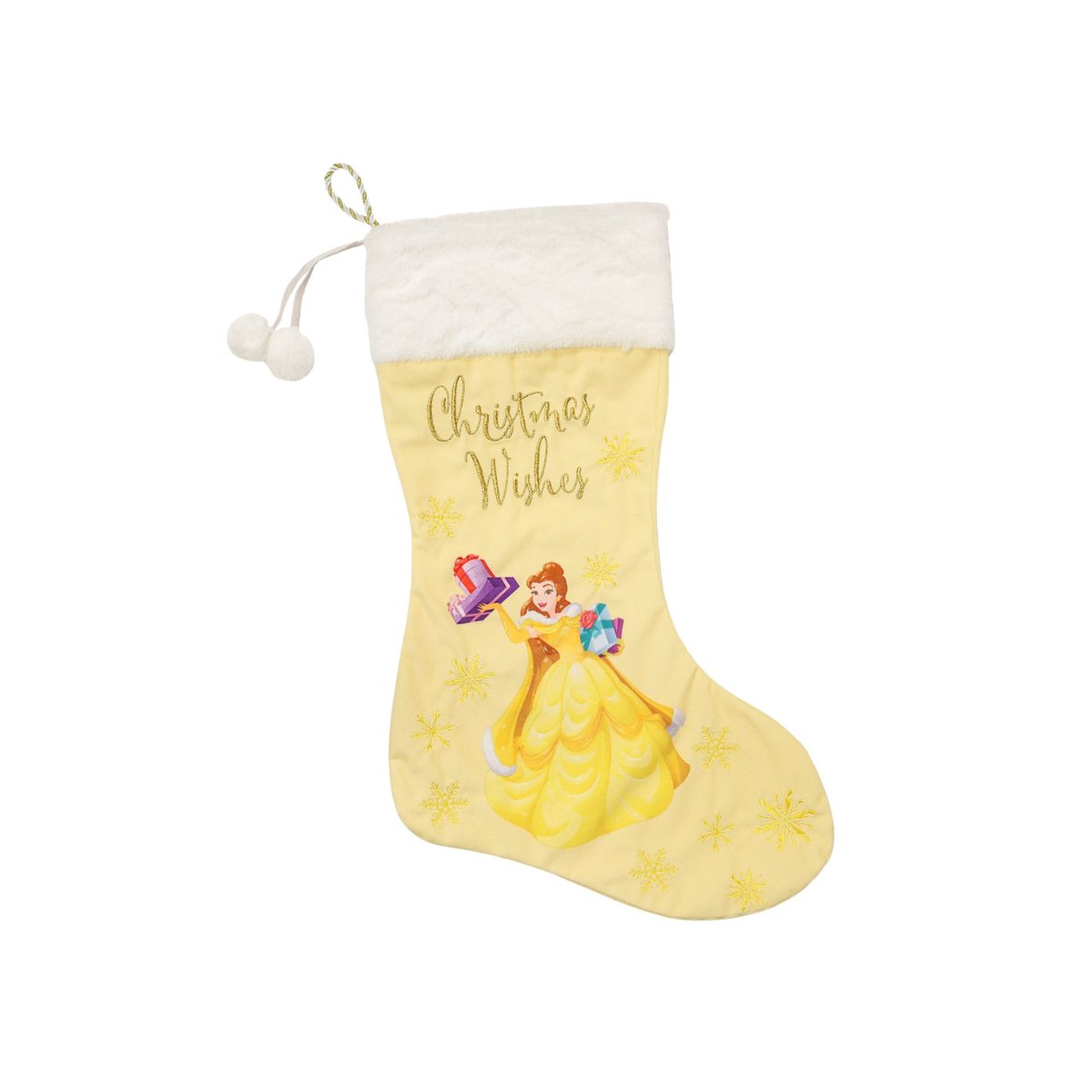 This plush Snow White stocking would look gorgeous hanging on any bed or mantel next Christmas morning. With delightful glitter features and a 'Christmas Wishes' embroidery, this would be perfect for any little Disney fan.