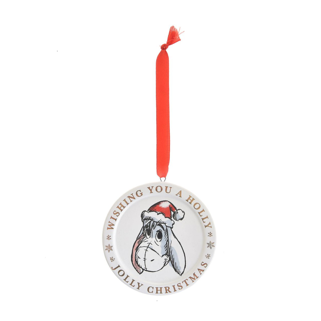 Disney Eeyore Christmas Ceramic Decoration  This delightful Christmas decoration is sure to bring some joy to any Disney fan's tree this year. A perfect ornament for a family home, make little one's Christmas a little more special this year with Eeyore.