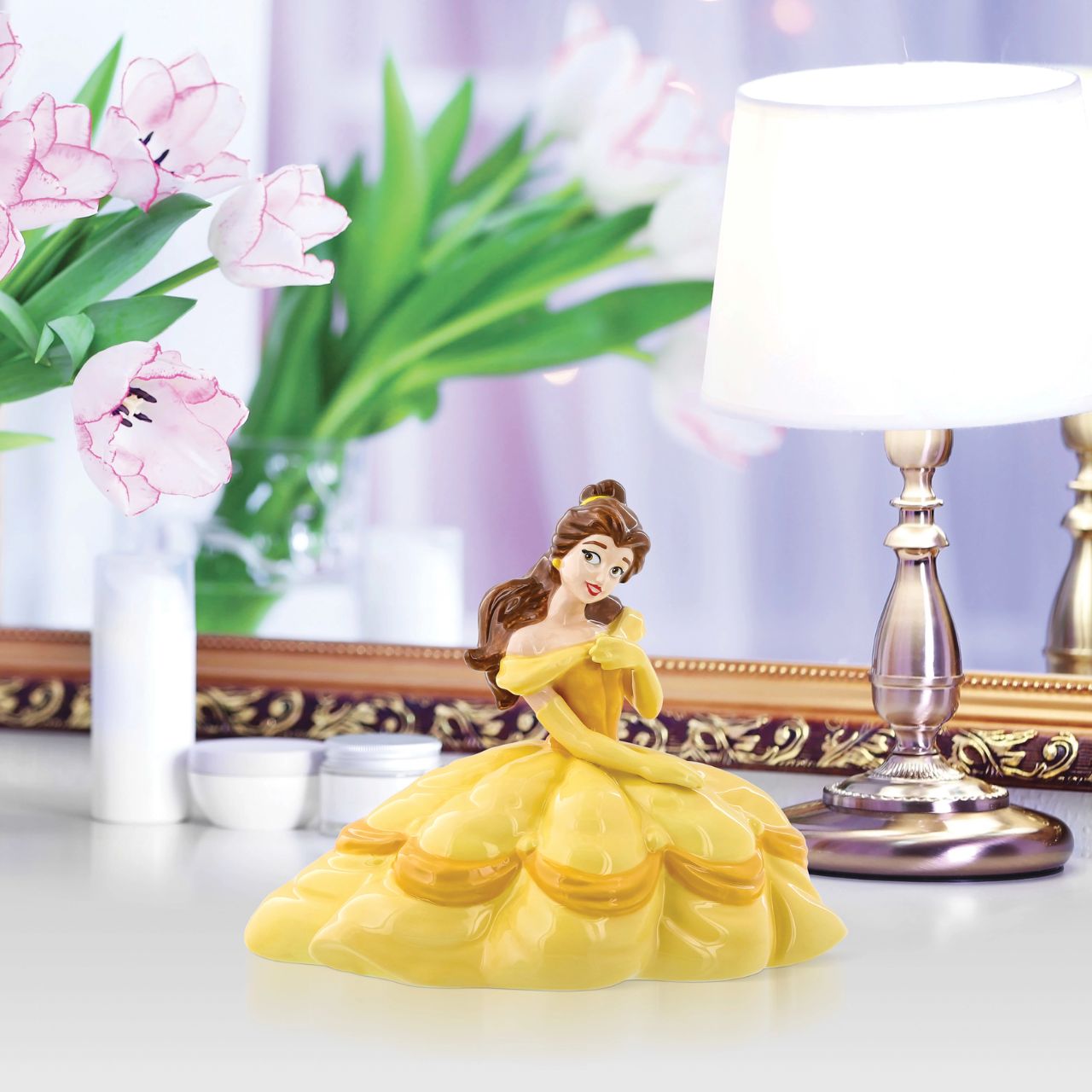 Behold the Disney Belle Money Bank, where dreams meet savings in a tale as old as time. Adorned with Beauty and the Beast's charm, this bank inspires every dreamer to save for their happily ever after.