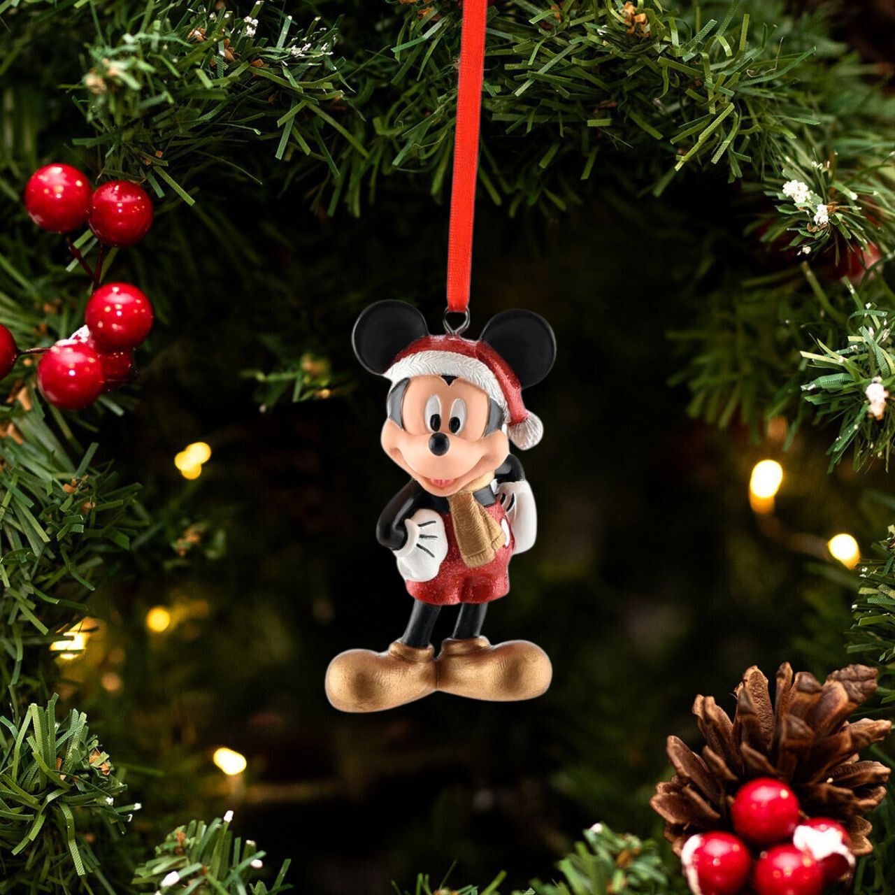 Bring some Disney magic to your home this Christmas with this Mickey hanging decorations, this characterful ornament is sure to make any tree a little more special this year.