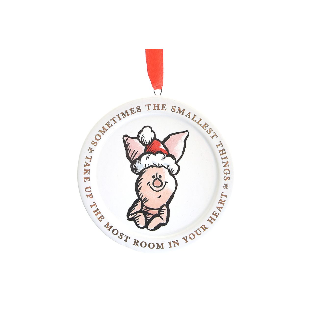 Disney Piglet Christmas Ceramic Decoration  This delightful Christmas decoration is sure to bring some joy to any Disney fan's tree this year. A perfect ornament for a family home, make little one's Christmas a little more special this year with Tigger.