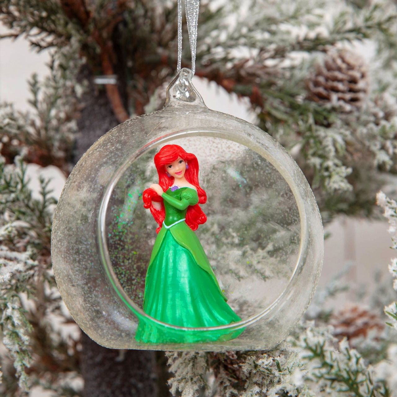 Disney Princess Ariel 3D Bauble  Bring some Disney magic to your Christmas tree with this collectable Little Mermaid hanging decoration. From the Disney Princess Christmas Collection.