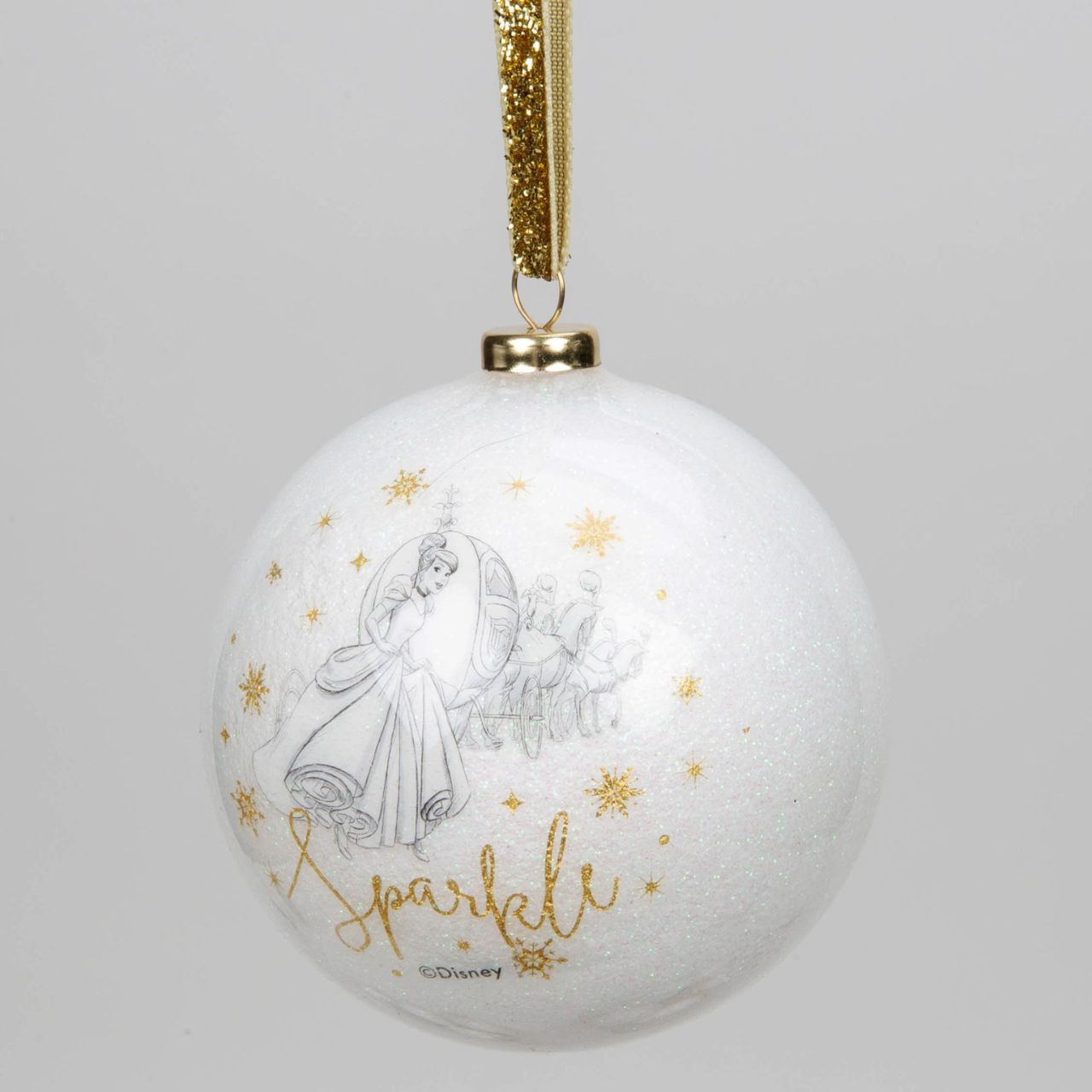 Bring some timeless Disney sparkle to the tree with this set of 15 white glitter baubles. From Disney Classic Collectables - luxurious collectable gifts for the enduring Disney fan.