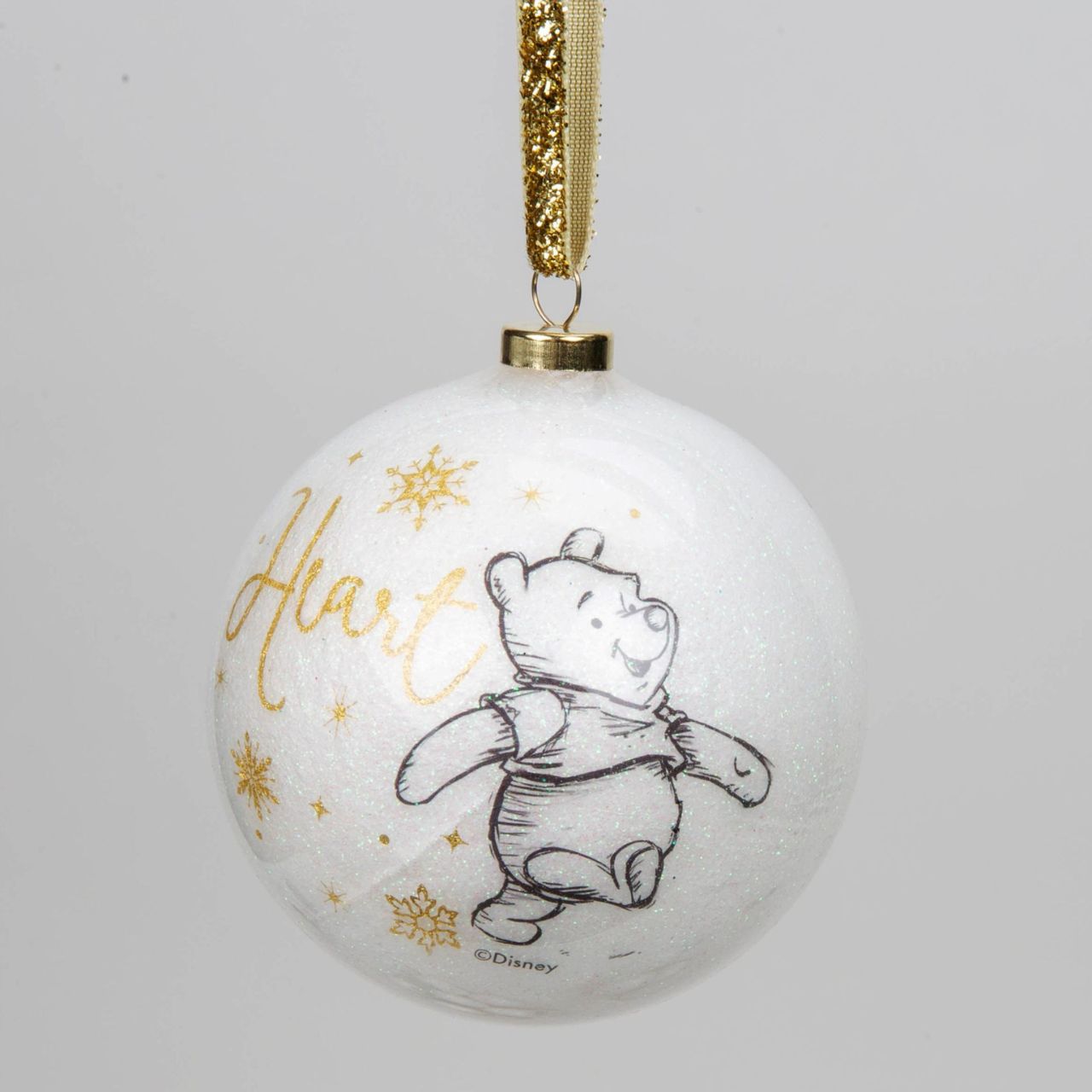 Bring some timeless Disney sparkle to the tree with this set of 15 white glitter baubles. From Disney Classic Collectables - luxurious collectable gifts for the enduring Disney fan.