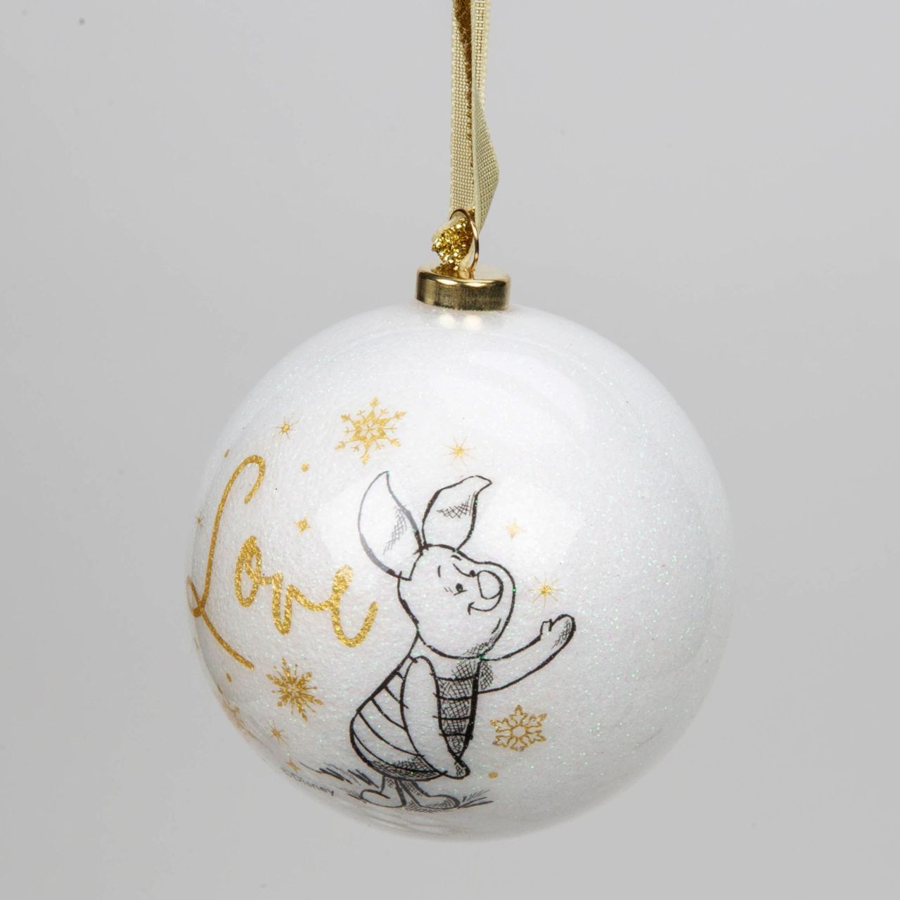 Bring some timeless Disney sparkle to the tree with this set of 15 white glitter baubles. From Disney Classic Collectables - luxurious collectable gifts for the enduring Disney fan.