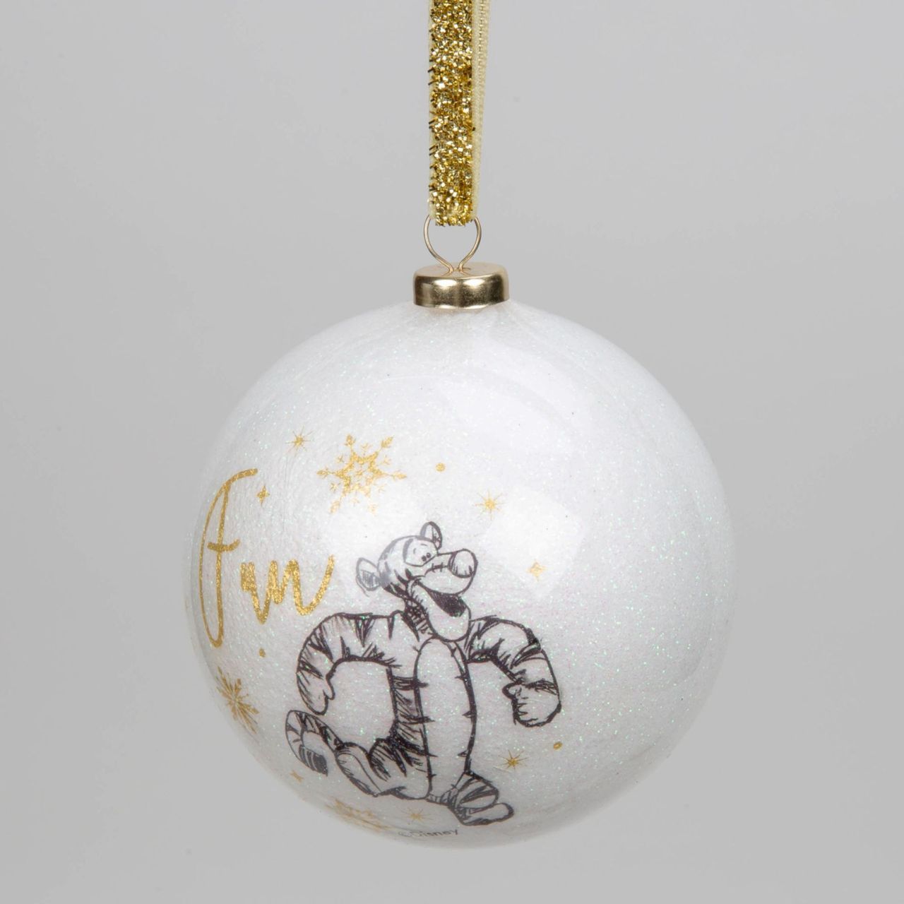 Bring some timeless Disney sparkle to the tree with this set of 15 white glitter baubles. From Disney Classic Collectables - luxurious collectable gifts for the enduring Disney fan.