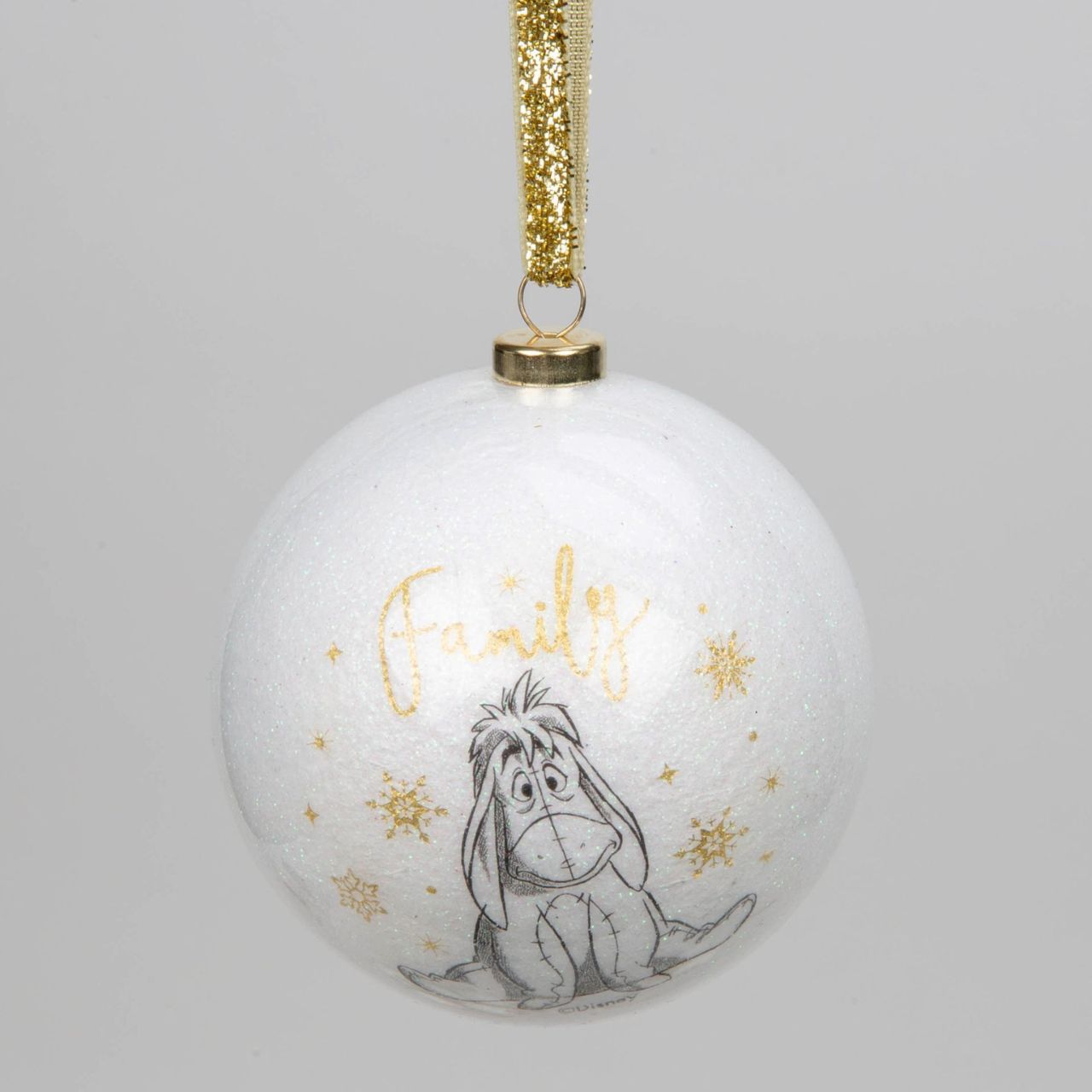 Bring some timeless Disney sparkle to the tree with this set of 15 white glitter baubles. From Disney Classic Collectables - luxurious collectable gifts for the enduring Disney fan.