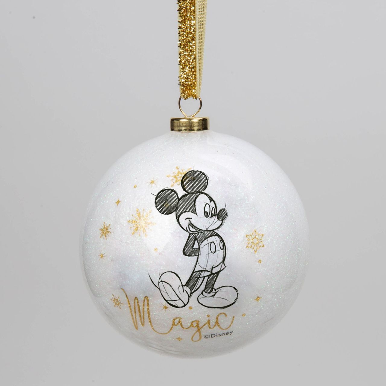 Bring some timeless Disney sparkle to the tree with this set of 15 white glitter baubles. From Disney Classic Collectables - luxurious collectable gifts for the enduring Disney fan.