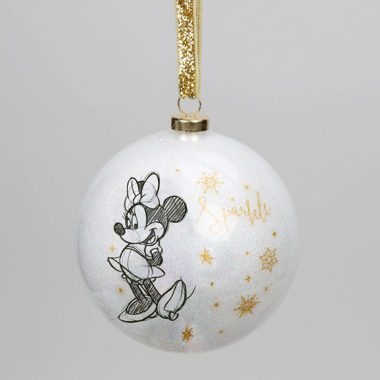 Bring some timeless Disney sparkle to the tree with this set of 15 white glitter baubles. From Disney Classic Collectables - luxurious collectable gifts for the enduring Disney fan.