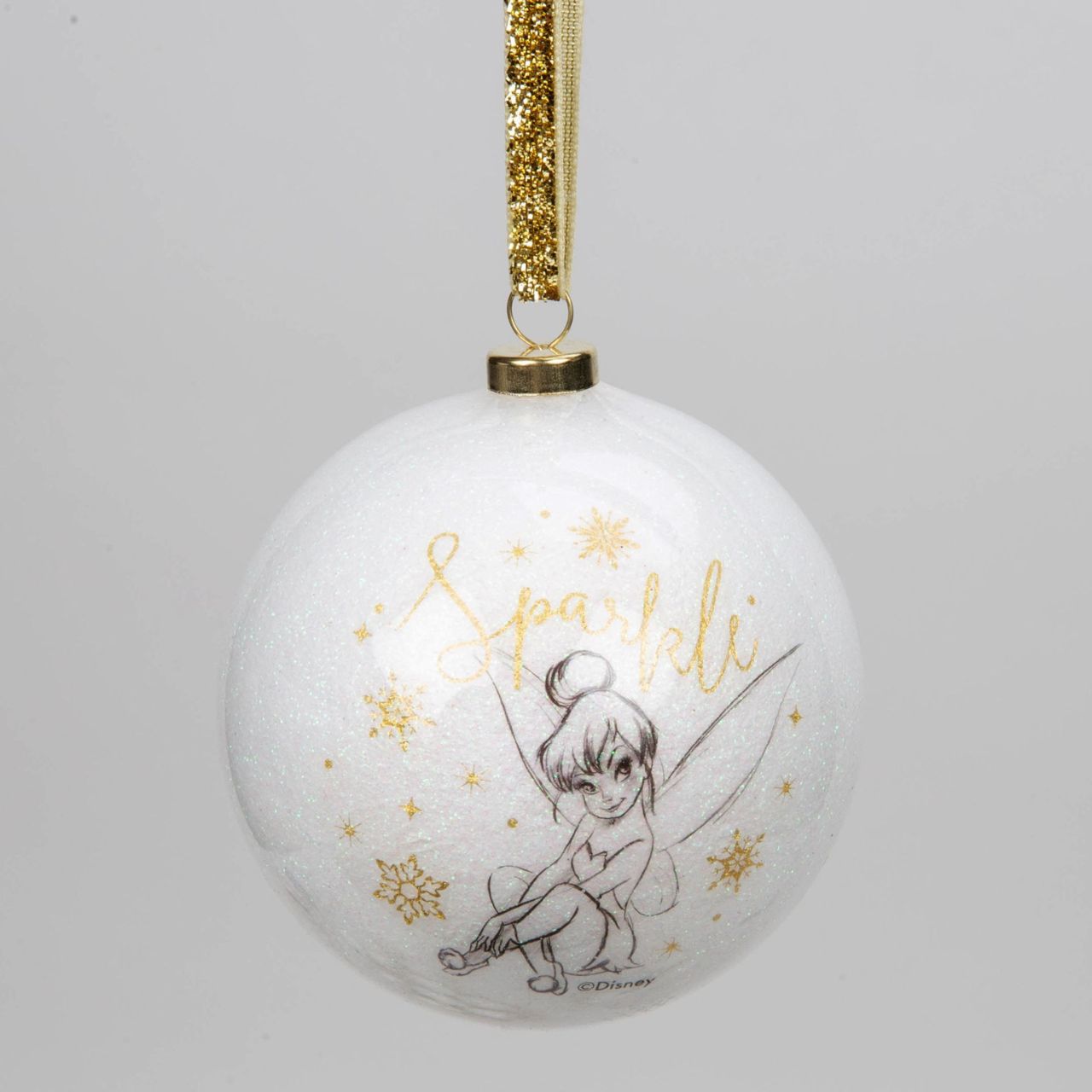 Bring some timeless Disney sparkle to the tree with this set of 15 white glitter baubles. From Disney Classic Collectables - luxurious collectable gifts for the enduring Disney fan.