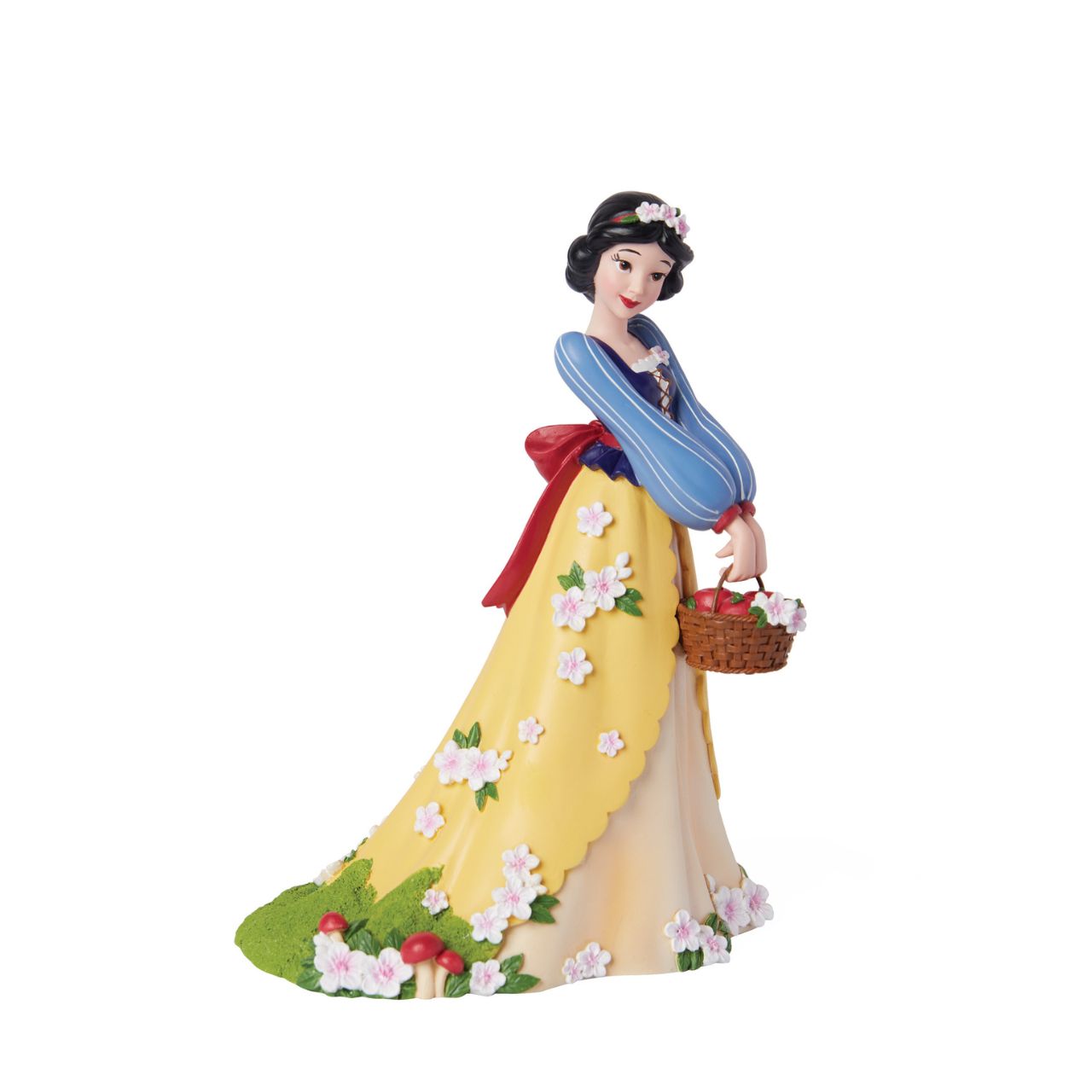 Part of the Disney Showcase Botanical collection, the Botanical Snow White figurine sees Disney's iconic princess in her trademark blue and yellow dress adorned with delicate white flowers and toadstools on the base.