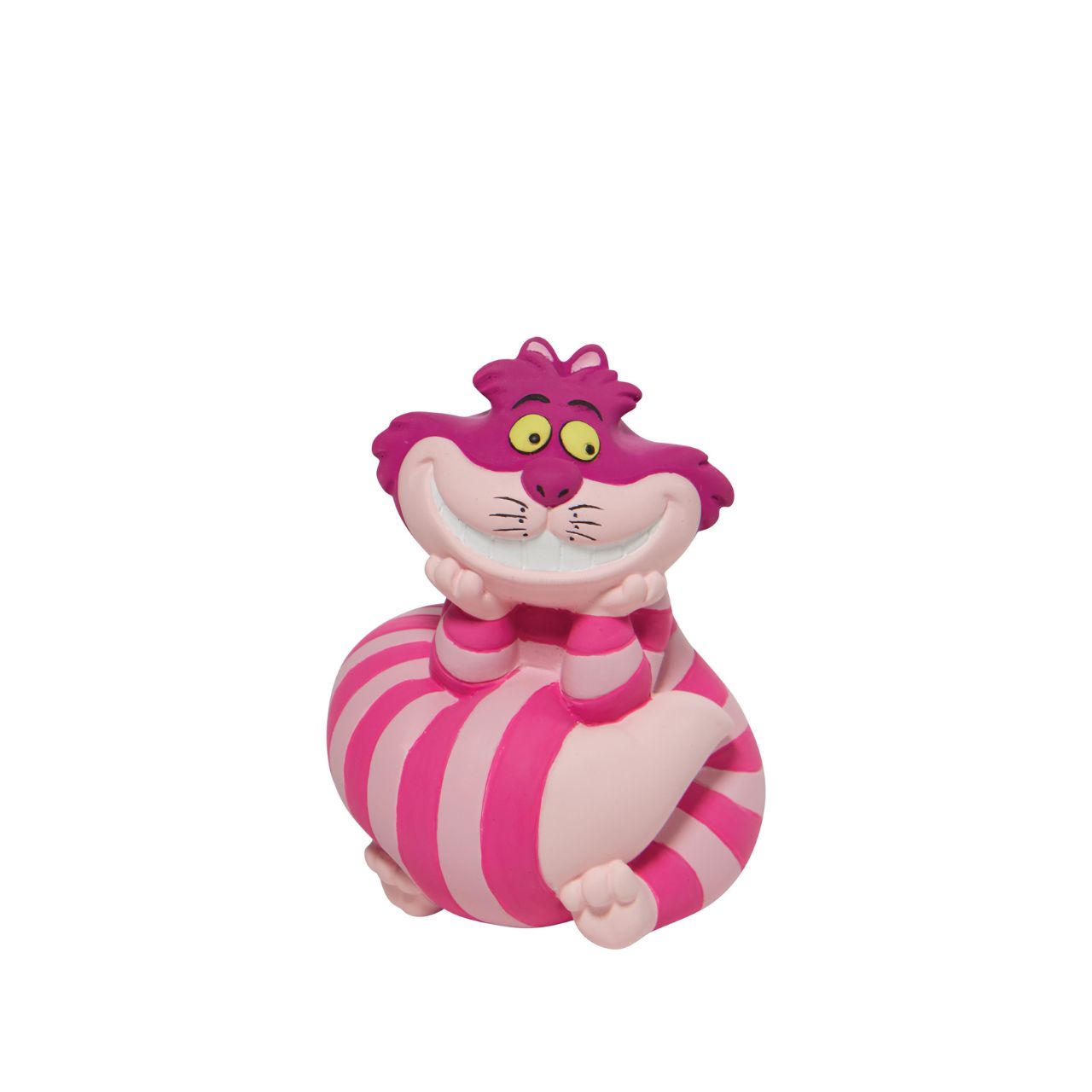 Celebrate the 70th Anniversary of Disney's animated classic Alice in Wonderland with Cheshire Cat, the fancy free feline who is always ready to put a smile on your face. Collect all three styles. Supplied in branded gift box.