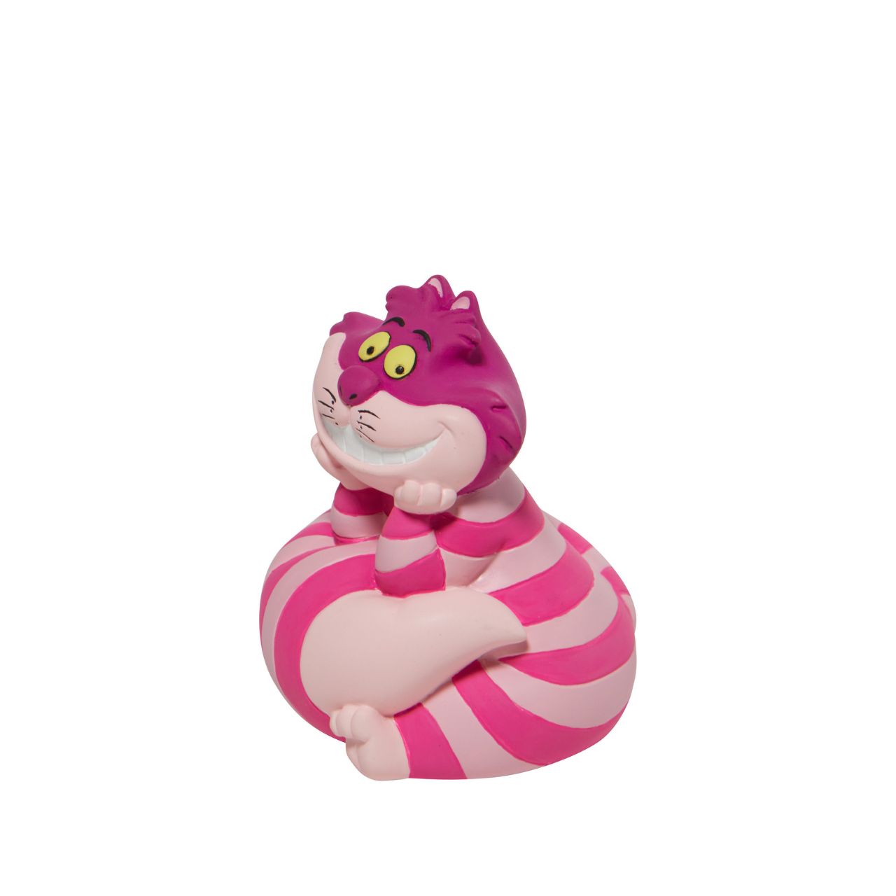 Celebrate the 70th Anniversary of Disney's animated classic Alice in Wonderland with Cheshire Cat, the fancy free feline who is always ready to put a smile on your face. Collect all three styles. Supplied in branded gift box.