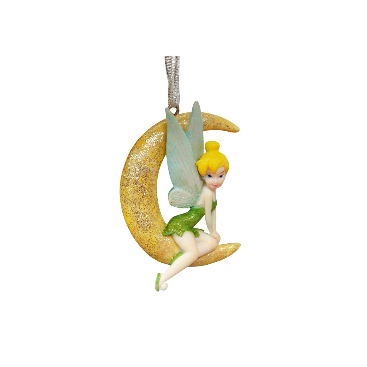 Bring some of that Disney sparkle to the tree with this shimmering hand painted Tinkerbell tree decoration.