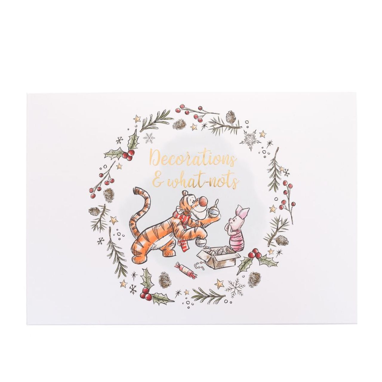 Disney Winnie Christmas Storage Box  Store your favourite decorations in this delightful Winnie the Pooh storage box. With adorable illustrations, this is a great place to keep things safe over the Christmas season.