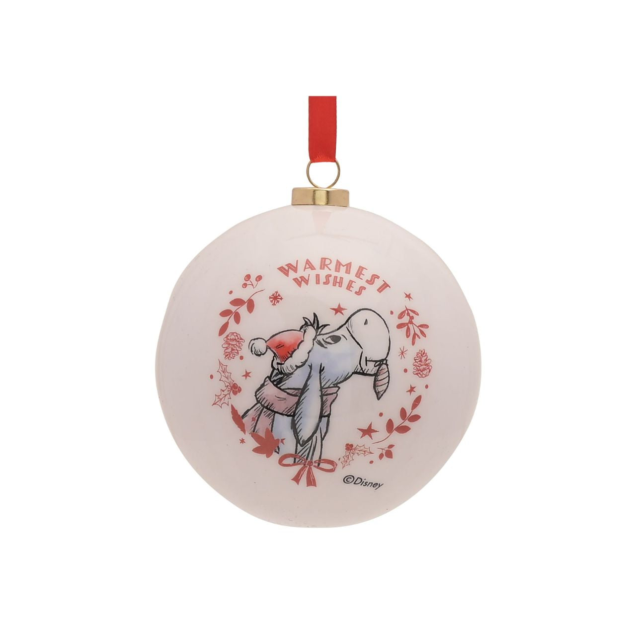 Disney Winnie the Pooh Set of 12 Christmas Baubles  A set of 12 Winnie the Pooh baubles by DISNEY.  These fun-filled decorations will hang proudly and brightly from the Christmas tree throughout December.