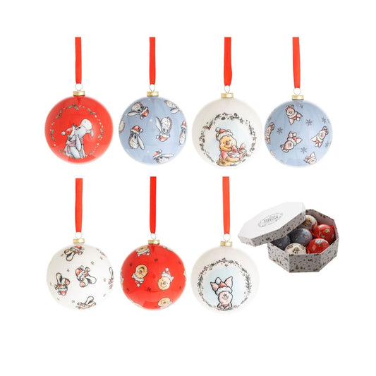 Make any tree a little more special this year by welcoming the warmth of Winnie the Pooh into the home. With heart-warming illustrations of the most recognisable characters, this set of baubles is sure to bring a smile to any little one's face.