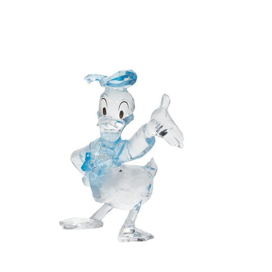 Celebrate your love for Disney with this "gem-cut" acrylic sculpture of your favourite character: Donald Duck. Donald Duck is pompous. showboating duck wearing a sailor suit, cap and a bow tie.