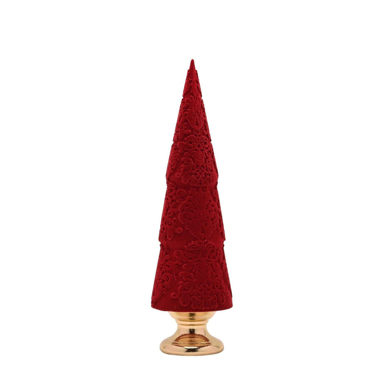 Embrace the festive spirit with The Seasonal Gift Co.'s Flocked Resin Christmas Tree. Crafted from resin, the tree is elegantly flocked in red, creating a vibrant and festive centrepiece.