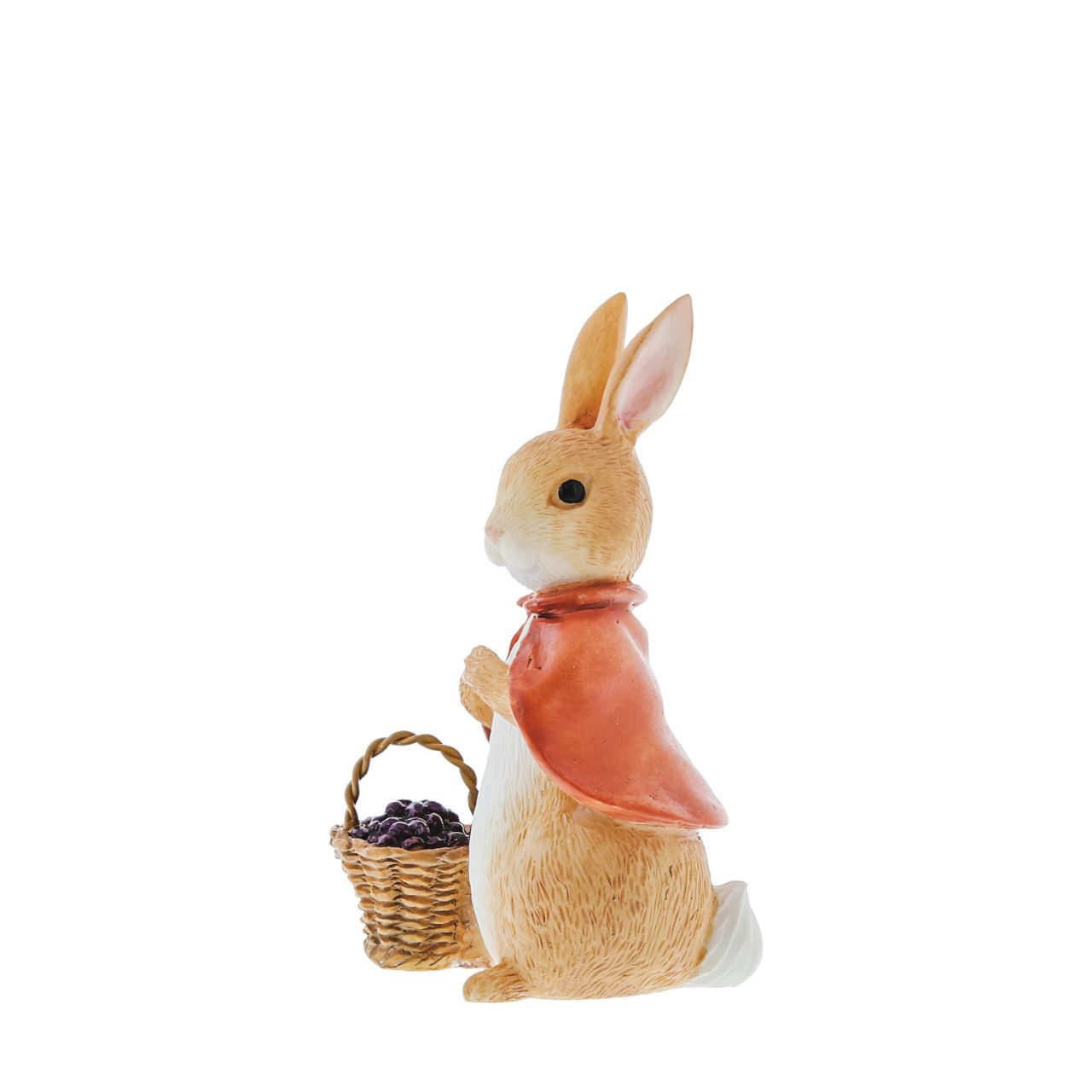 The beautifully sculpted Flopsy with Basket of Blackberries figurine takes inspiration from the original Beatrix Potter illustrations. This charming figurine will add fun and mischief to any home.