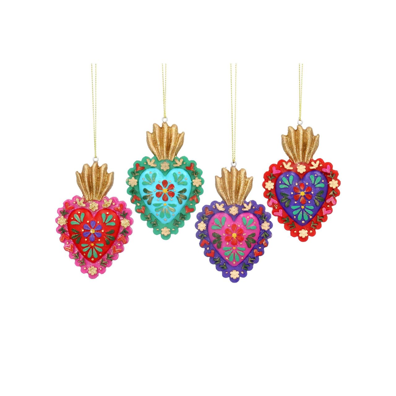 Add a touch of elegance to your holiday décor with the Gisela Graham Floral Heart with Crown Christmas Hanging Ornament. Featuring a beautiful floral design and a delicate crown detail, this ornament will add a regal touch to your Christmas tree. Made with high-quality materials, it is sure to be a stunning addition to your holiday collection.